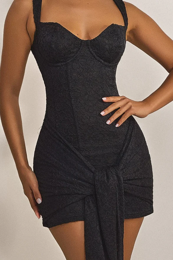 1060-tie-front-lace-mini-in-black-8.webp Tie Front Lace Mini in Black