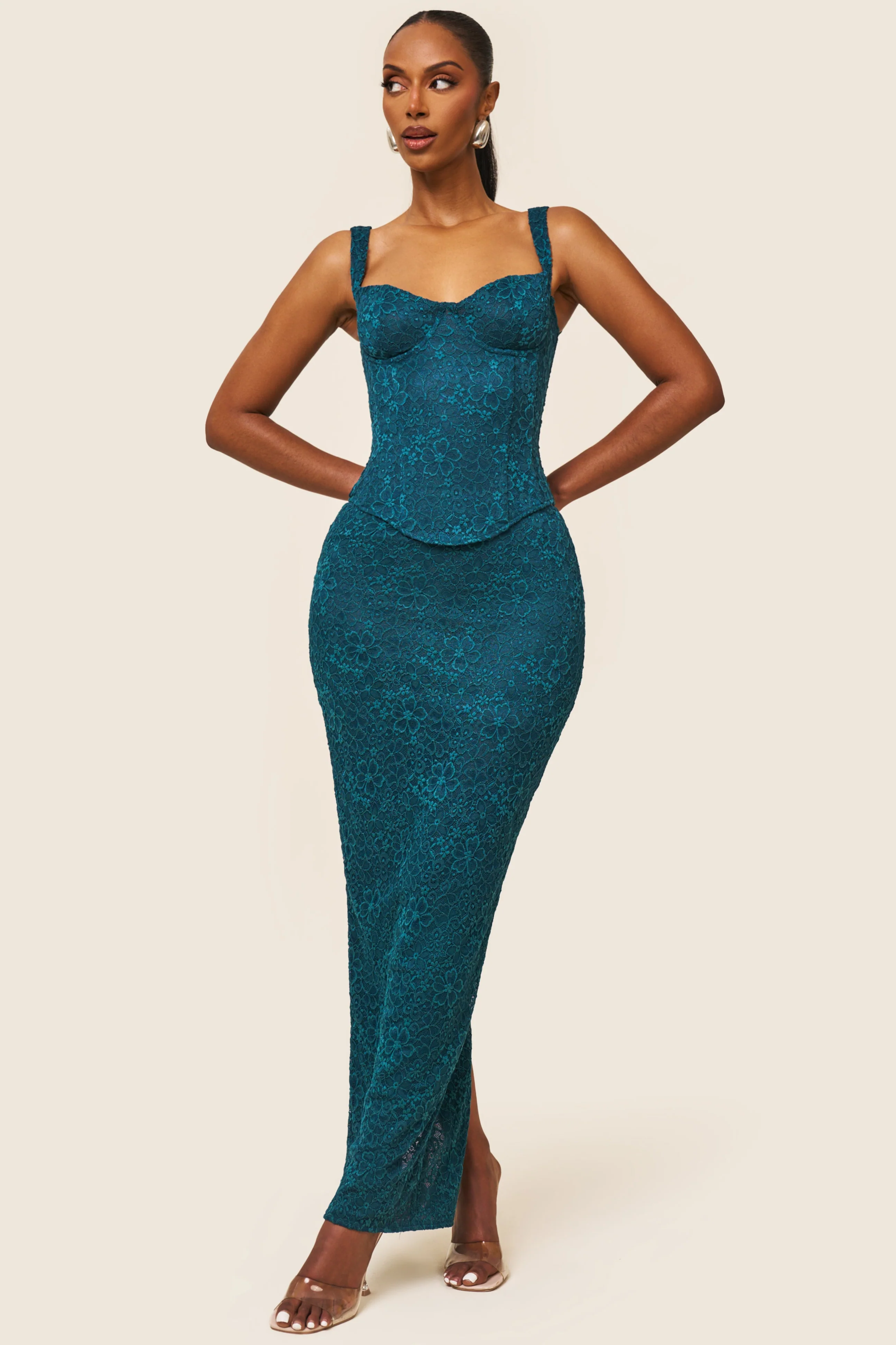 1240-the-cinched-lace-maxi-skirt-in-teal-5.webp The Cinched Lace Maxi Skirt in Teal