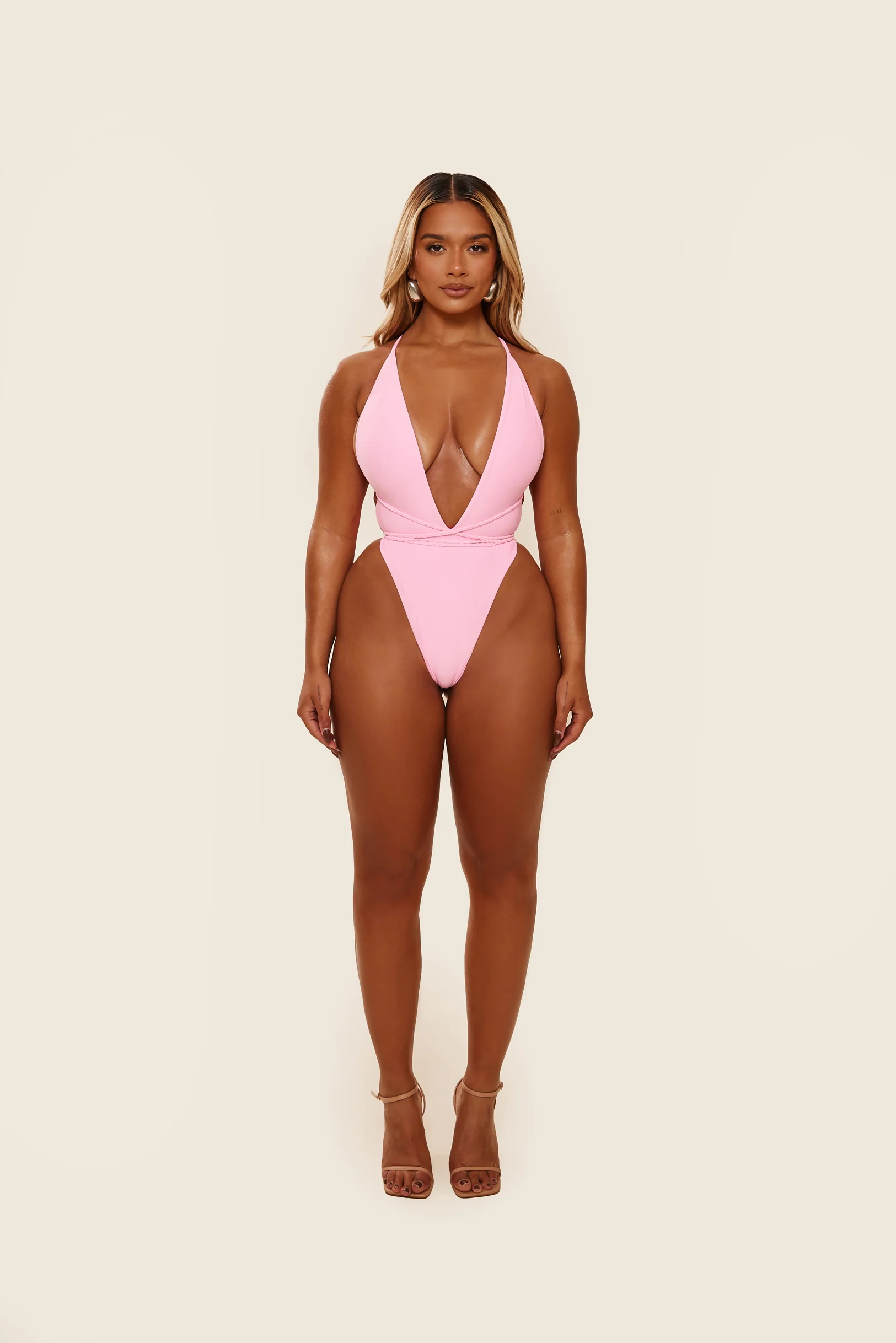 The Fishtail Swim in Baby Pink