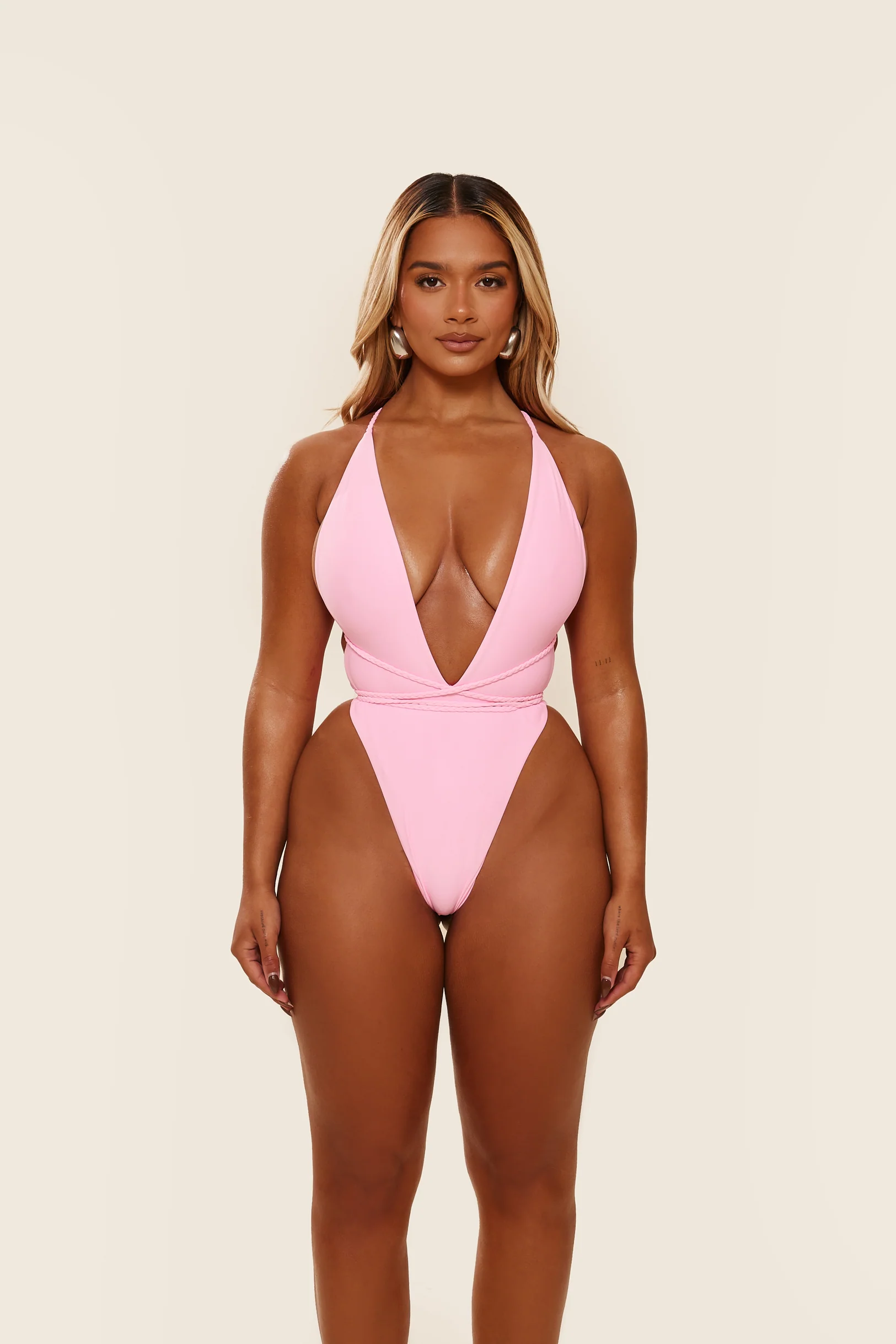 The Fishtail Swim in Baby Pink