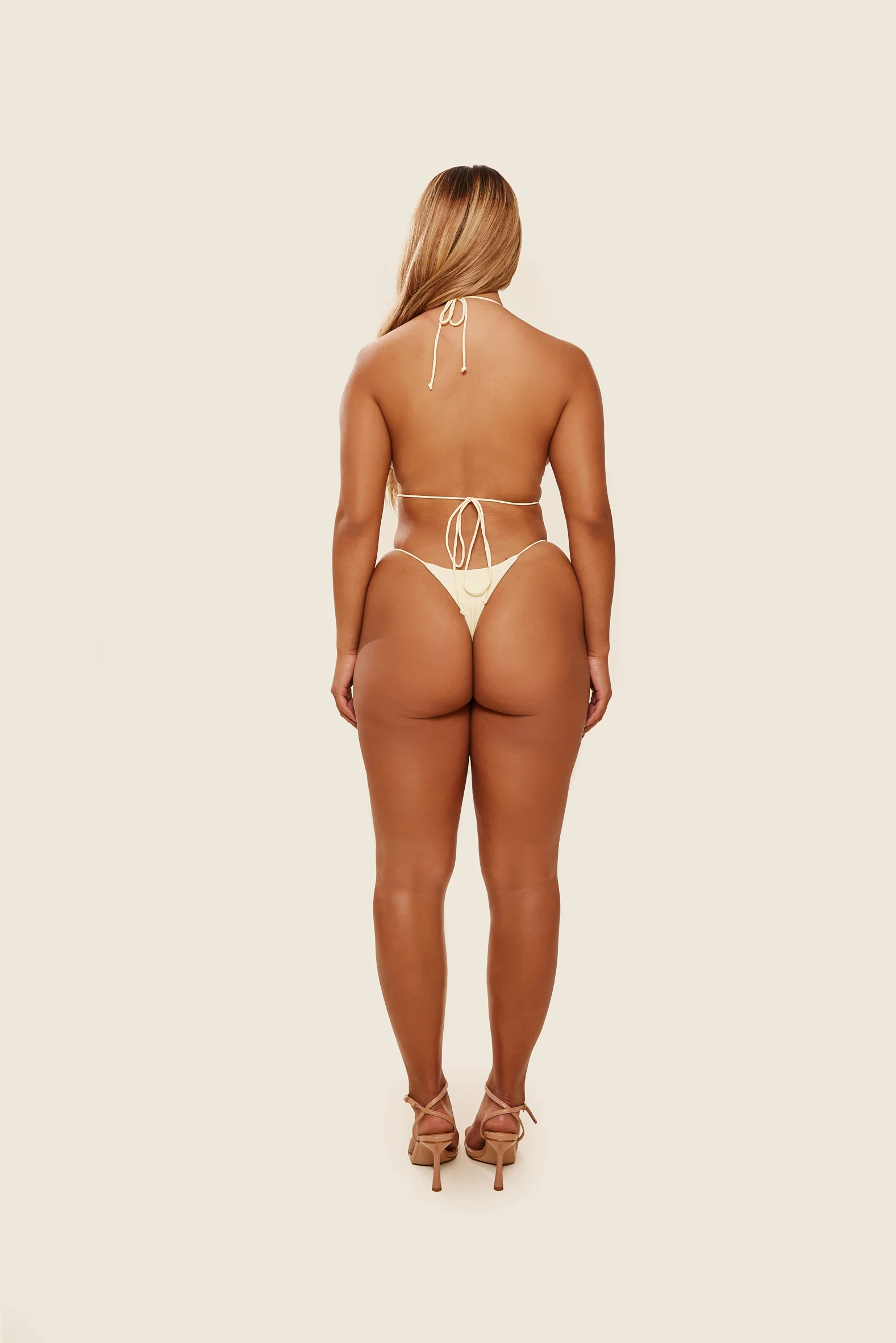 The Teeny Bikini in Cream