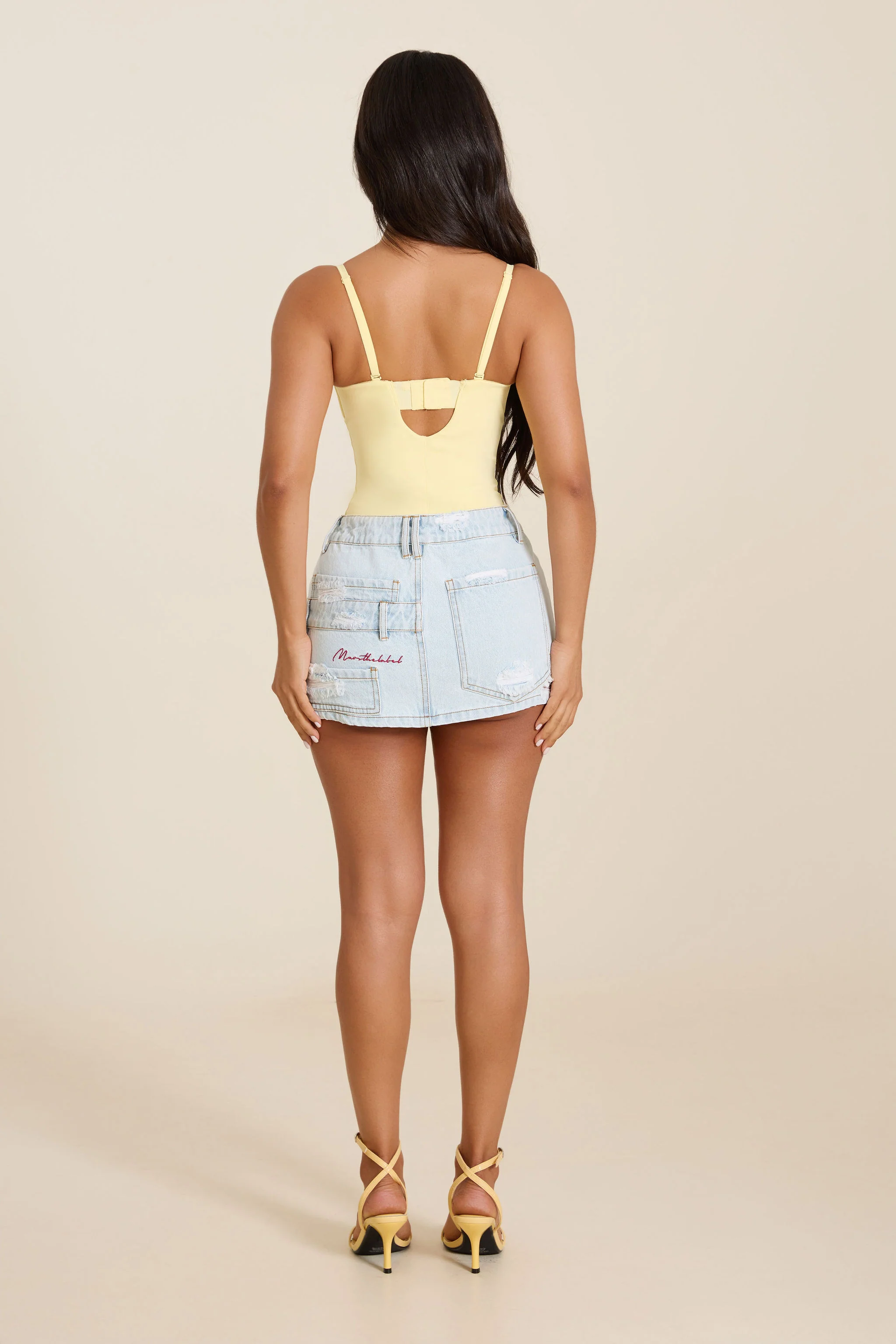 The Sculpt Bodysuit in Yellow