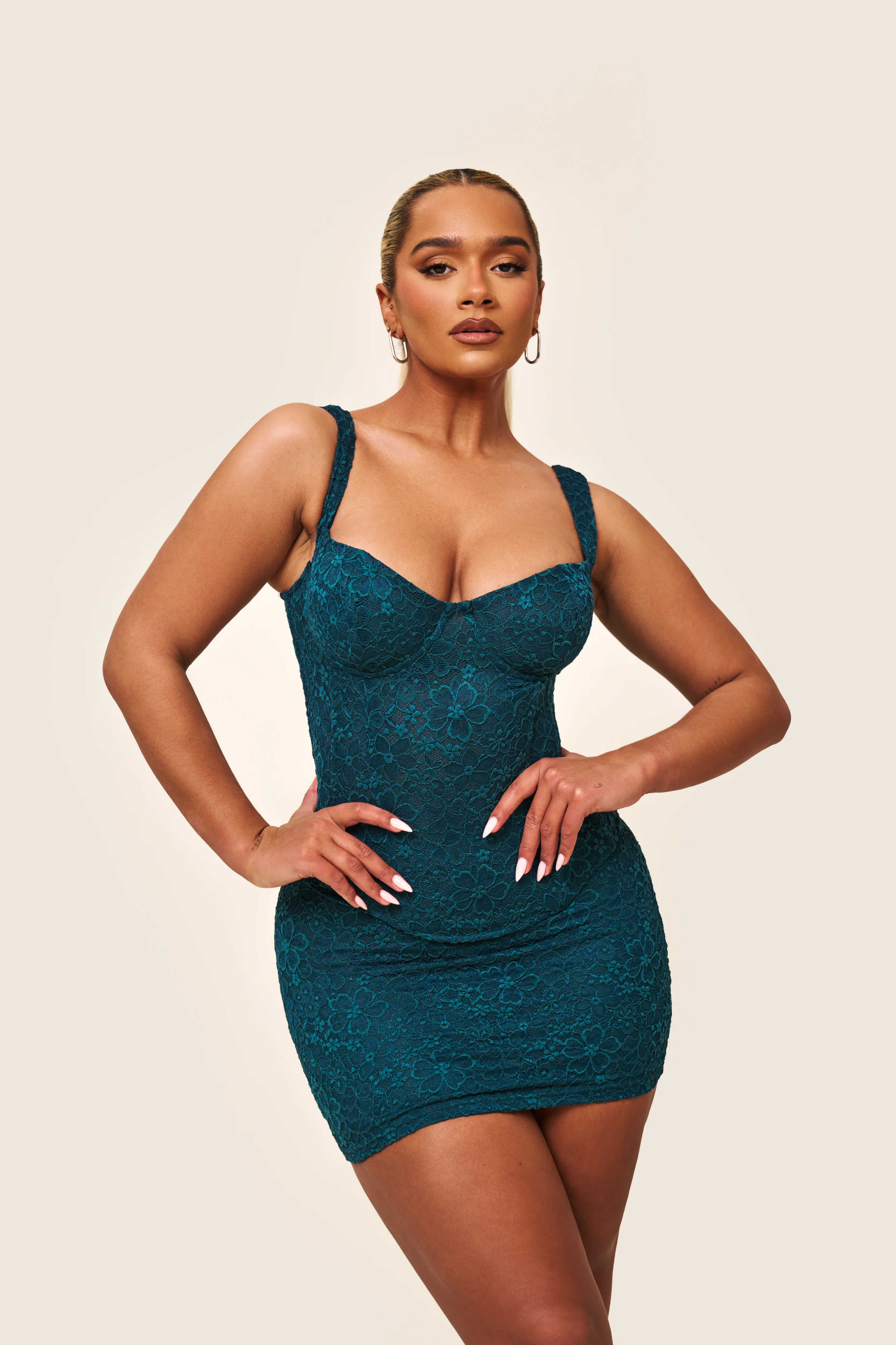 1708-the-cinched-lace-mini-skirt-in-teal-6.webp The Cinched Lace Mini Skirt in Teal