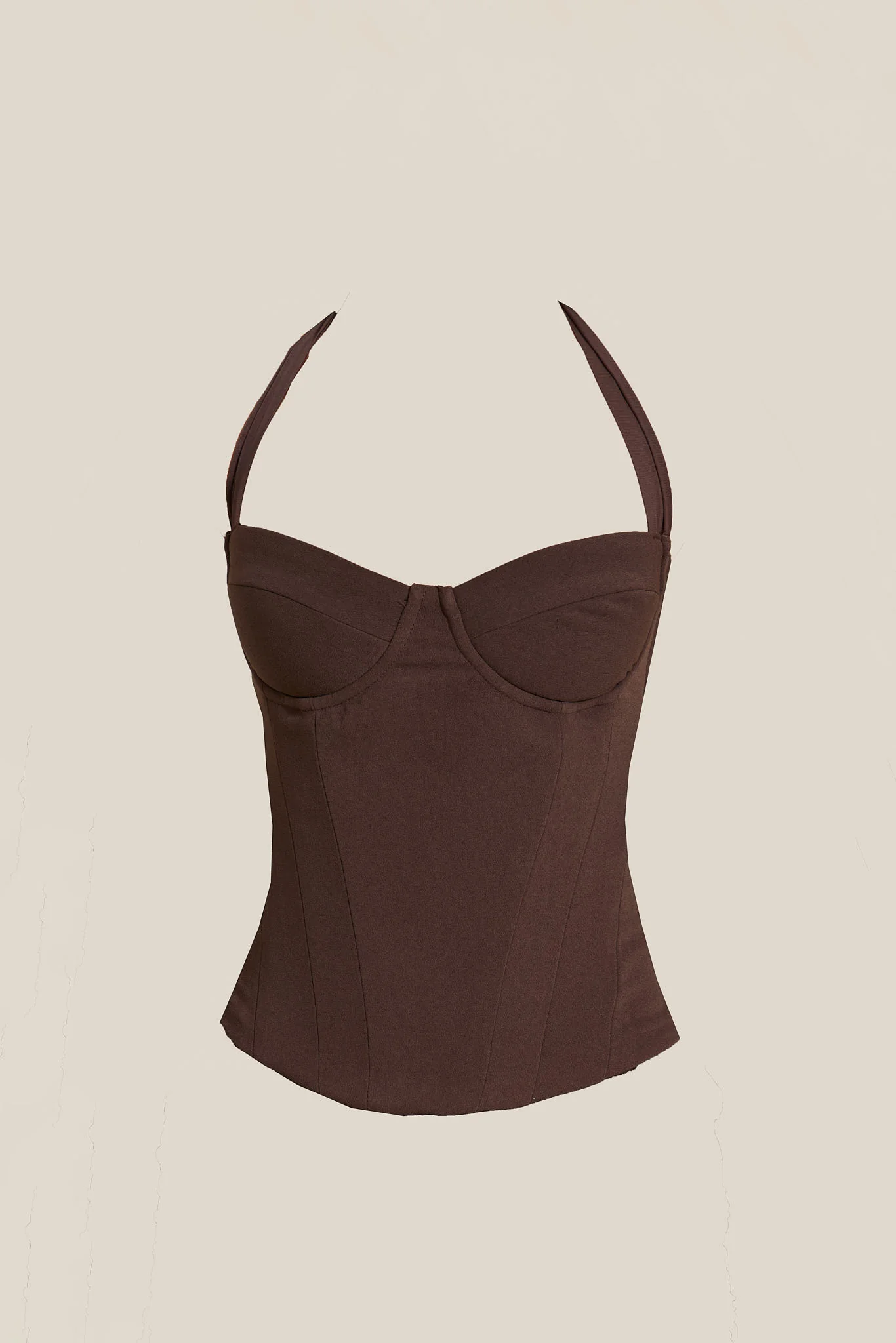 The Zadie Top In Brown