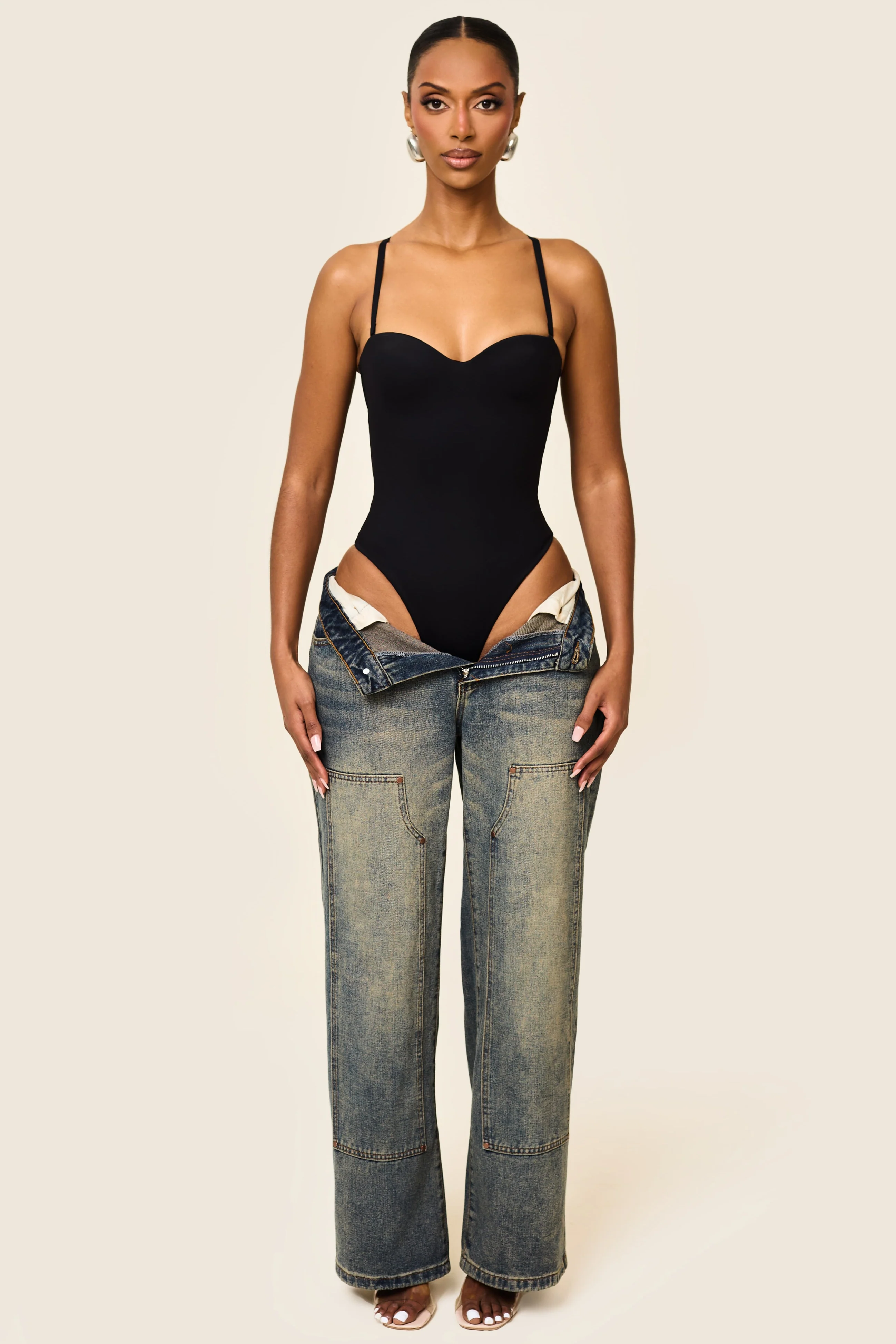 The Sculpt Bodysuit in Black