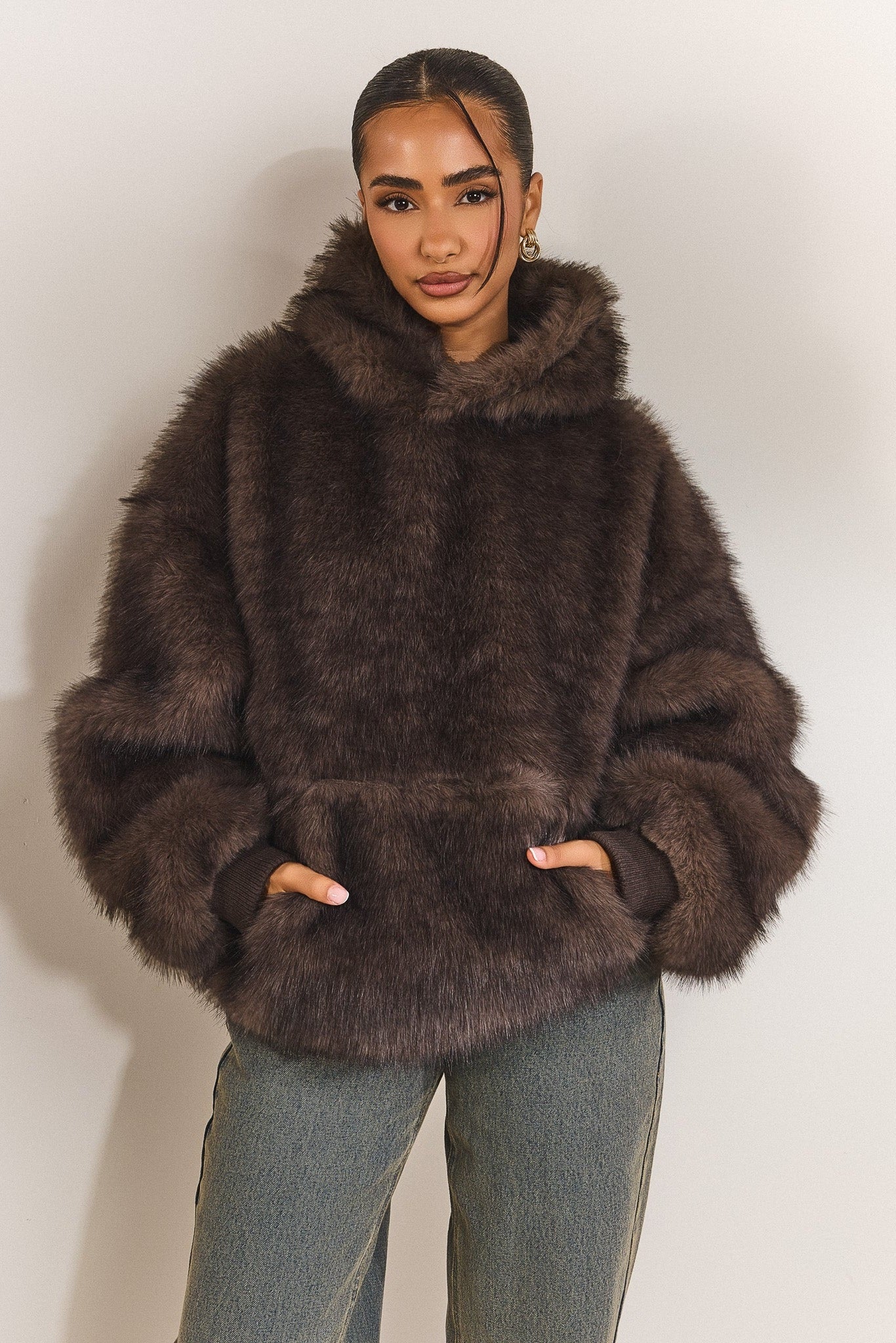 The Blair Hoodie in Brown