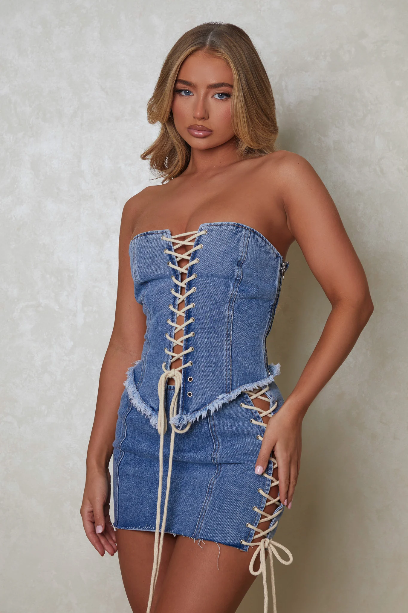 2465-the-denim-lace-up-skirt-in-dark-wash-1.webp The Denim Lace Up Skirt in Dark Wash