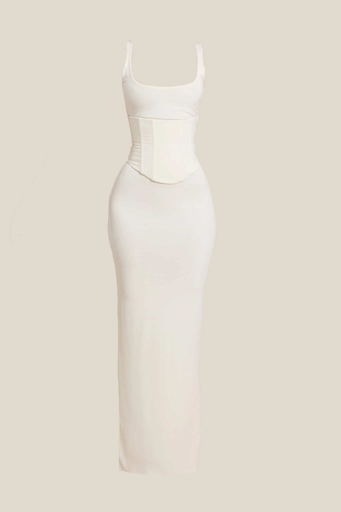 The Sandra Scoop Maxi in Cream