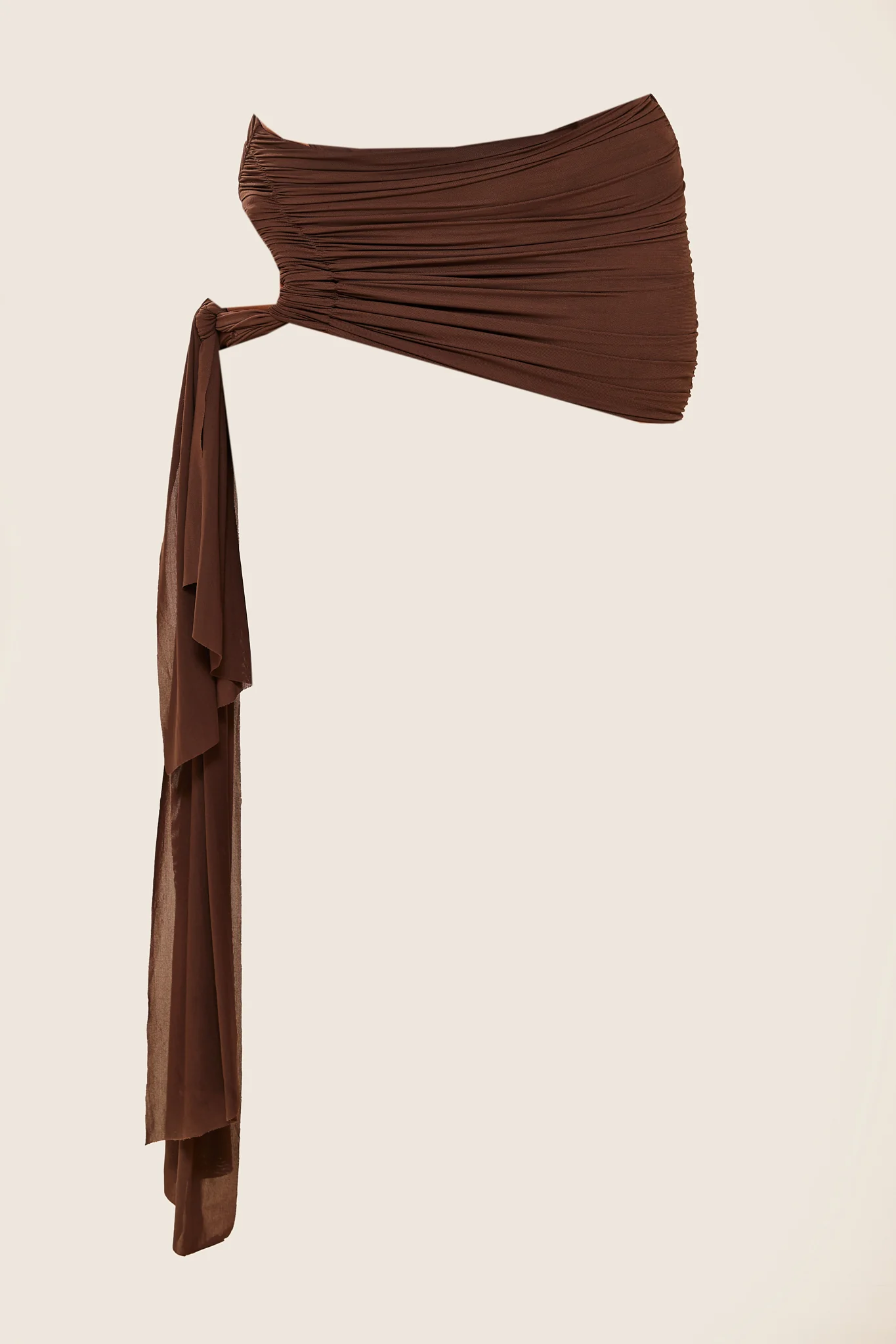 The Twist Coverup Skirt in Brown