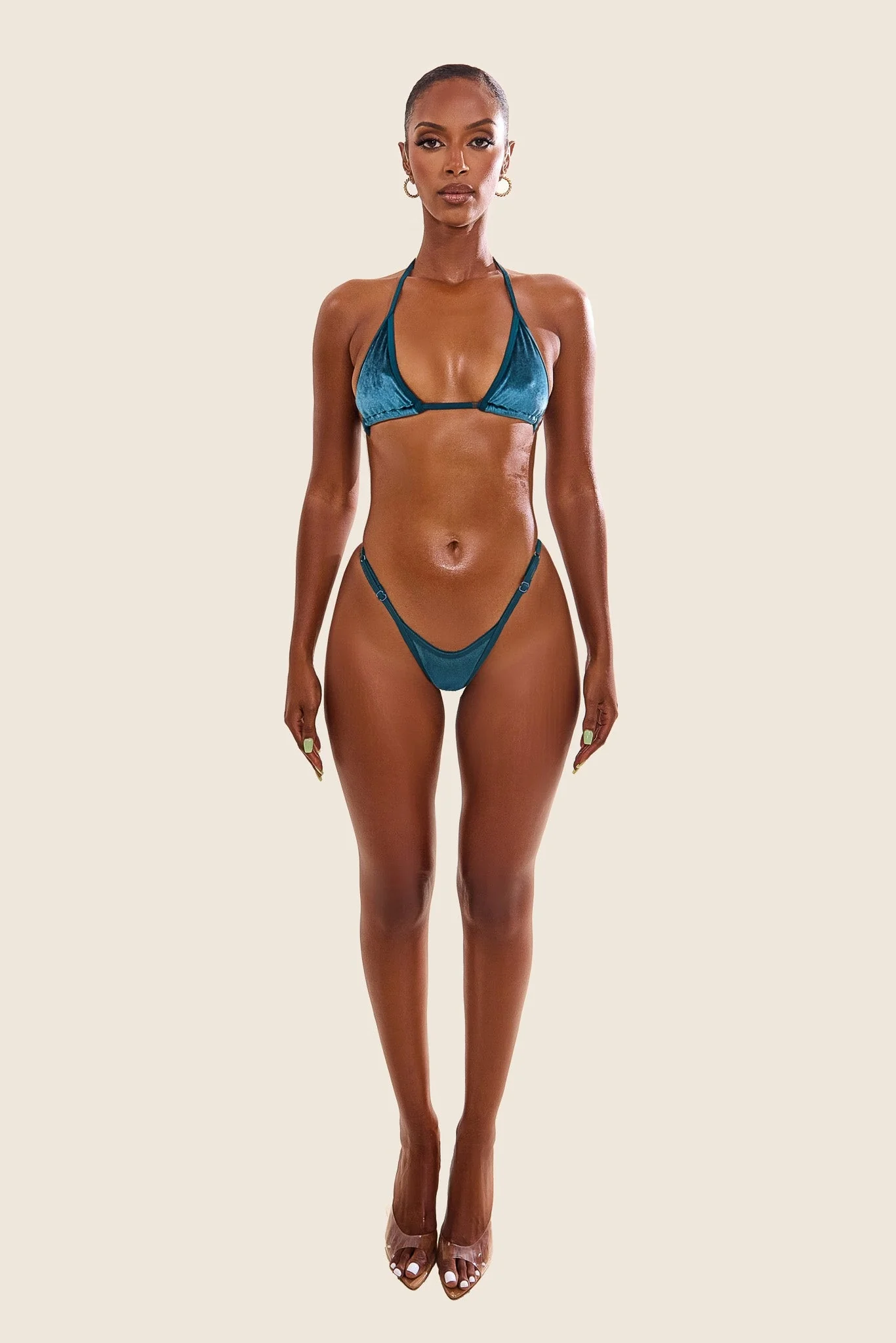 The Jordyn Bikini in Teal