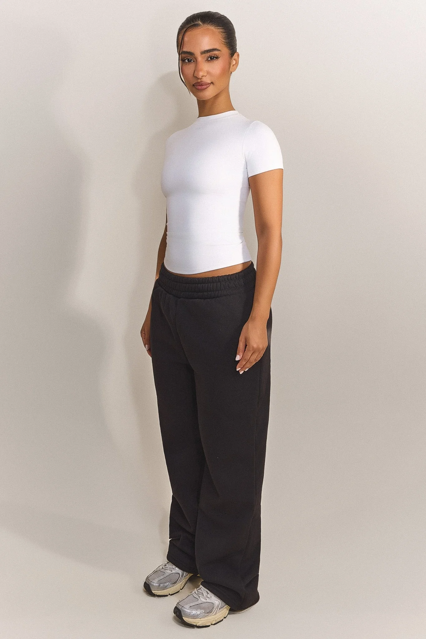 The Sculpt Short Sleeve Top in White