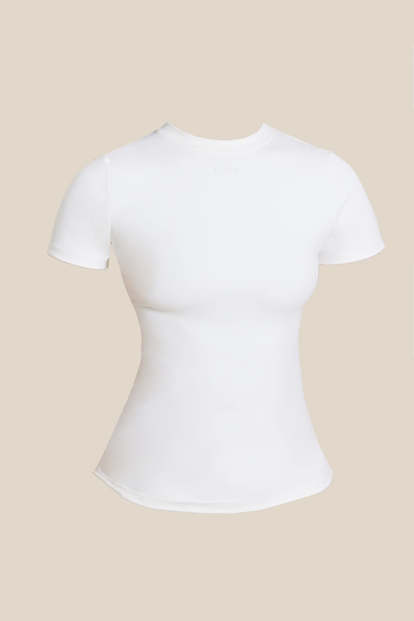 The Sculpt Short Sleeve Top in White