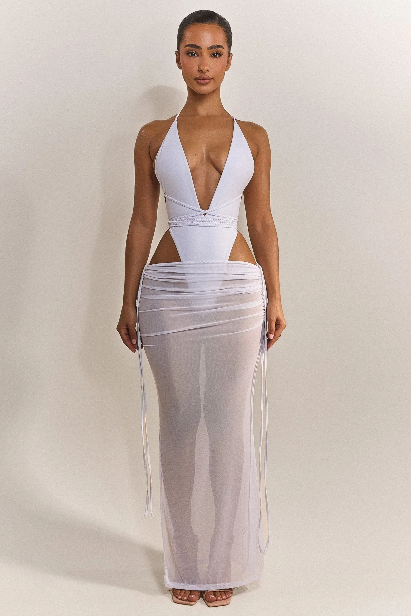 The Vela Maxi Coverup in White