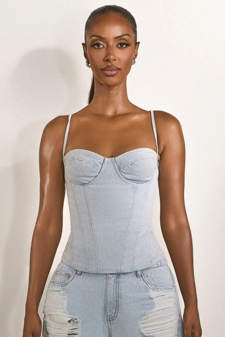 3436-the-everly-lace-up-corset-top-in-denim-1.webp The Everly Lace Up Corset Top in Denim