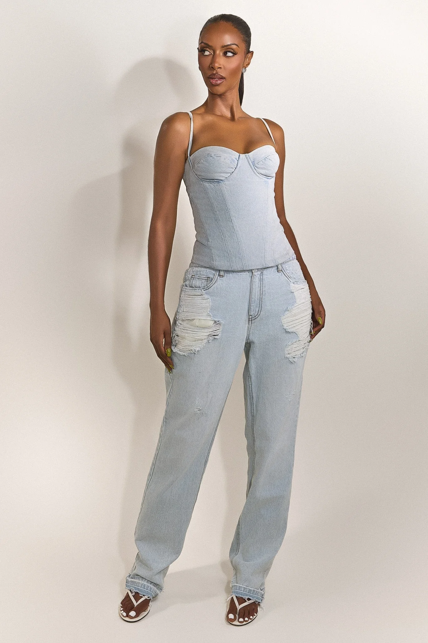3436-the-everly-lace-up-corset-top-in-denim-4.webp The Everly Lace Up Corset Top in Denim