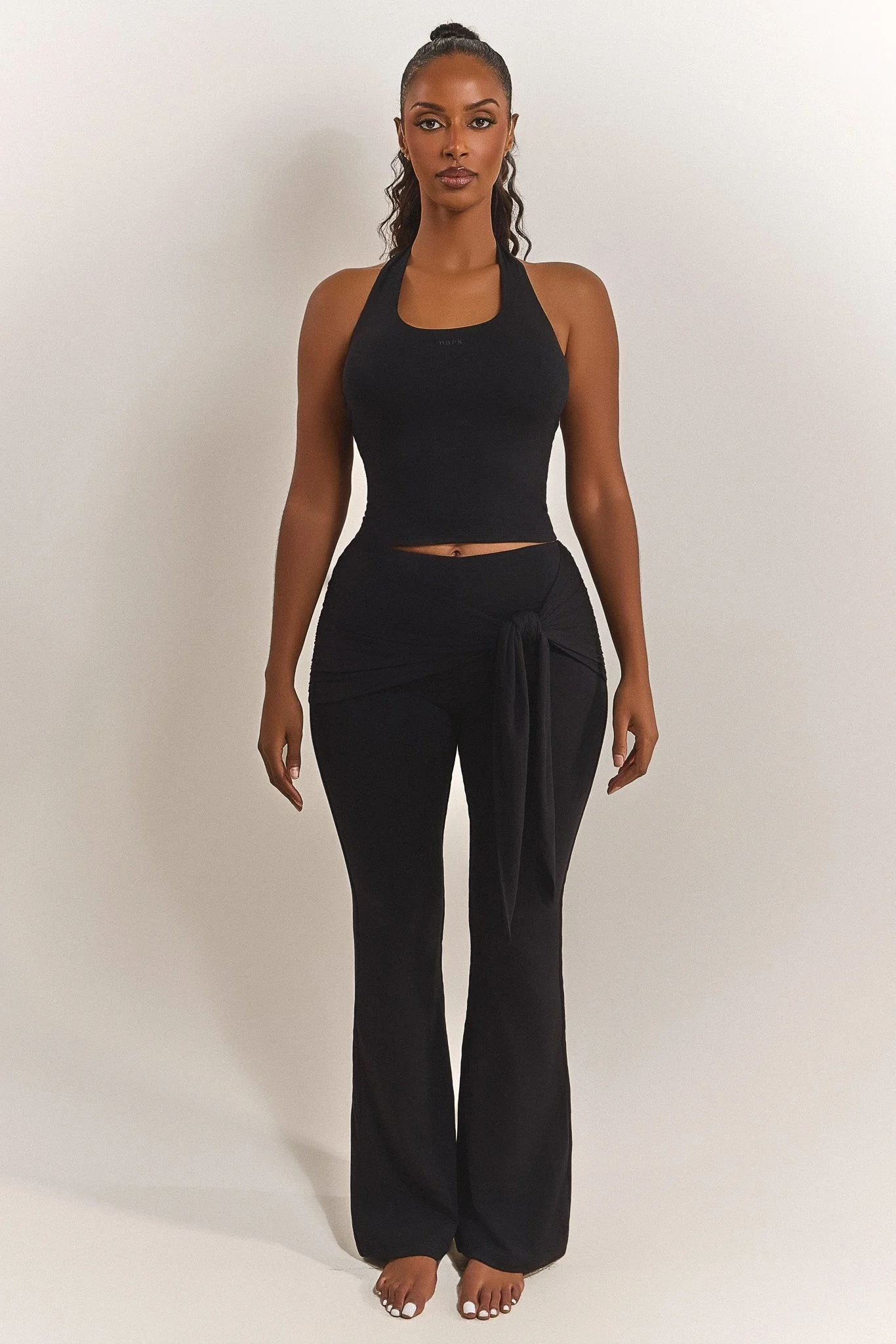 The Tie Trousers in Black