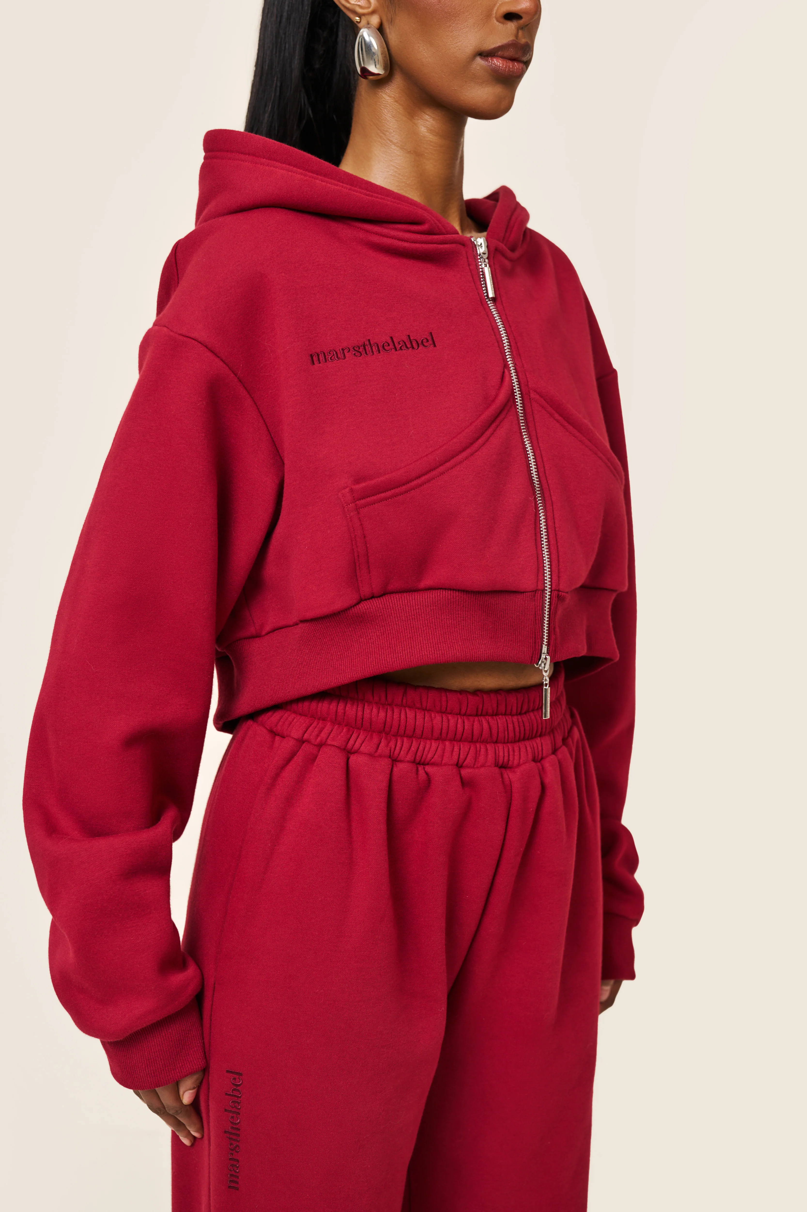 3866-the-classics-cropped-zip-hoodie-in-red-4.webp The Classics Cropped Zip Hoodie in Red