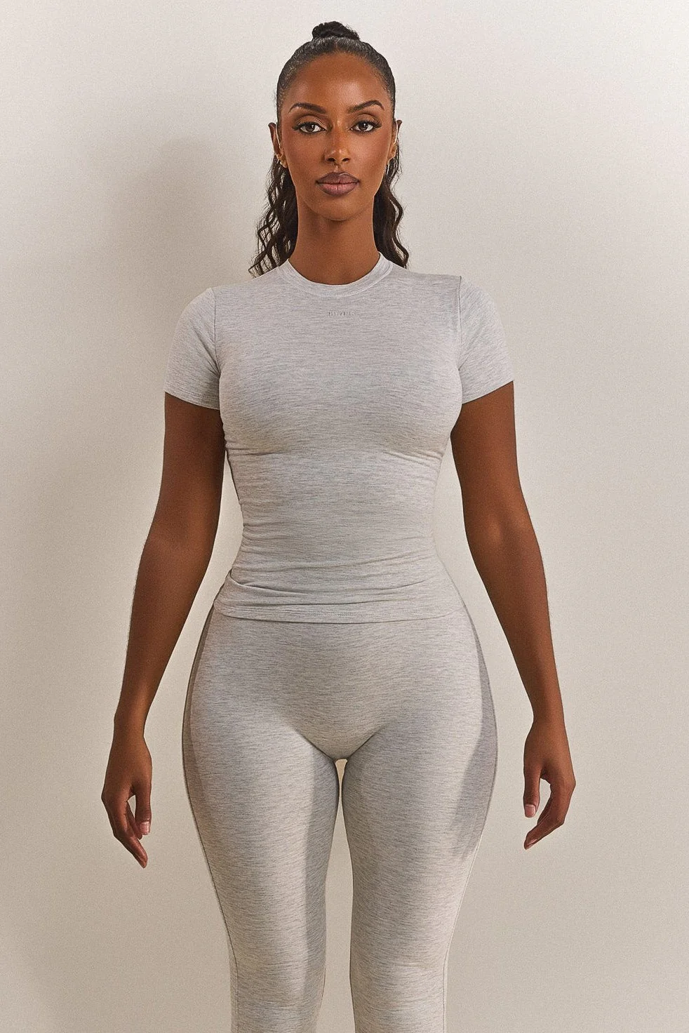 4382-the-short-sleeve-cotton-top-in-grey-marl-1.webp The Short Sleeve Cotton Top in Grey Marl