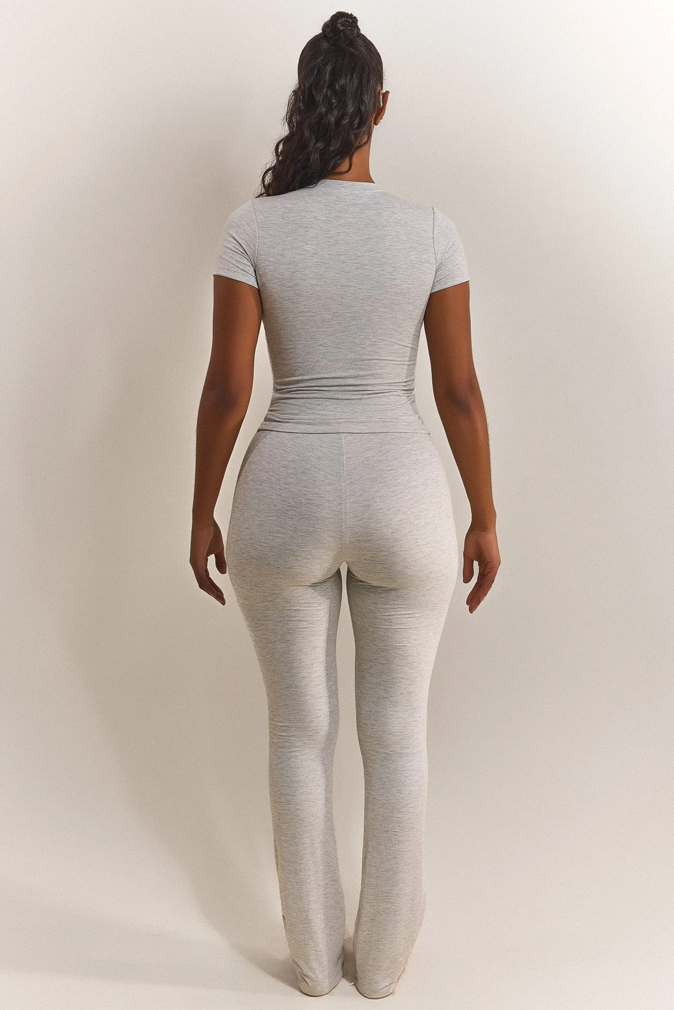 4382-the-short-sleeve-cotton-top-in-grey-marl-4.webp The Short Sleeve Cotton Top in Grey Marl