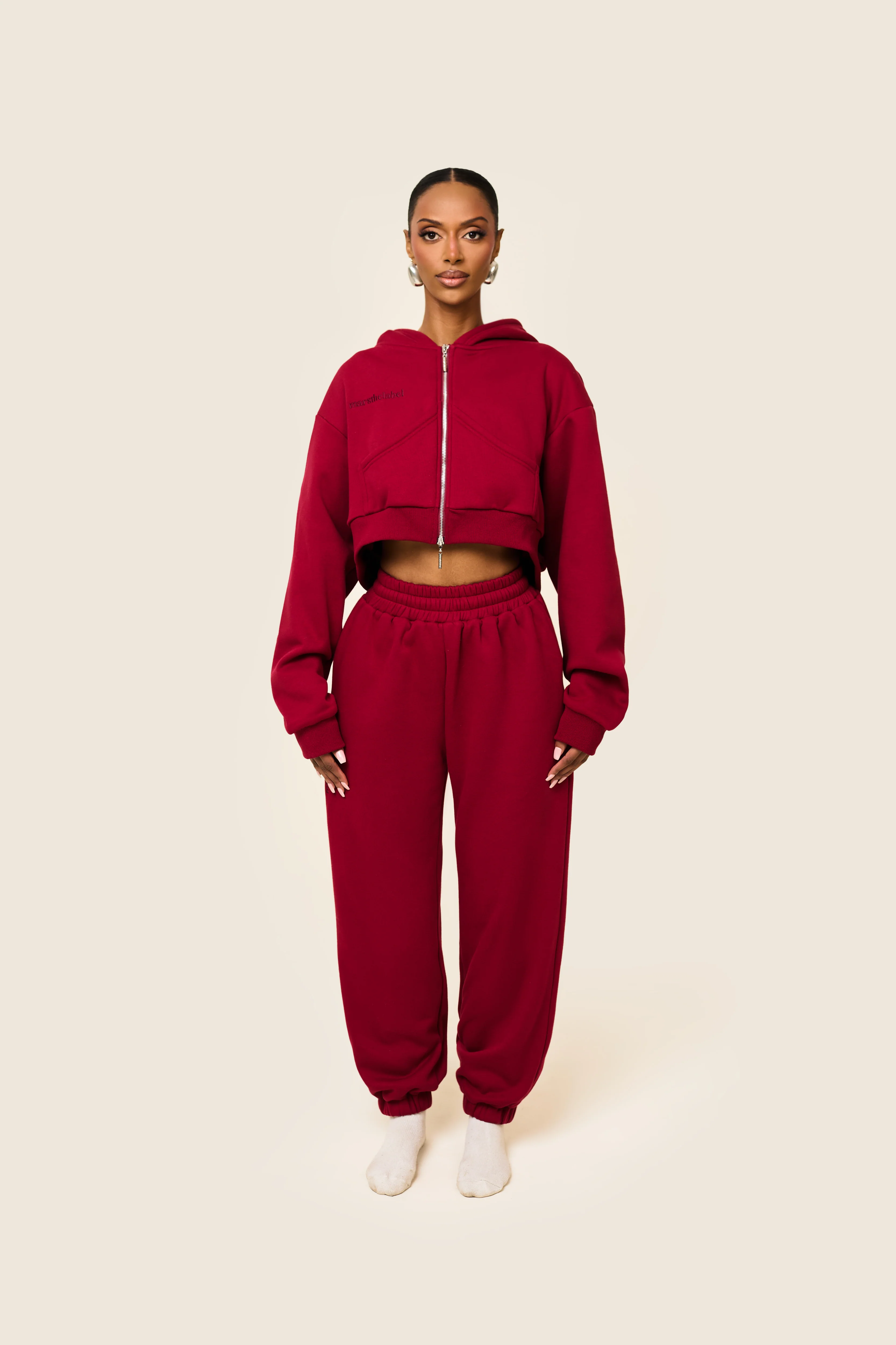 4450-the-classics-cuffed-joggers-in-red-1.webp The Classics Cuffed Joggers in Red
