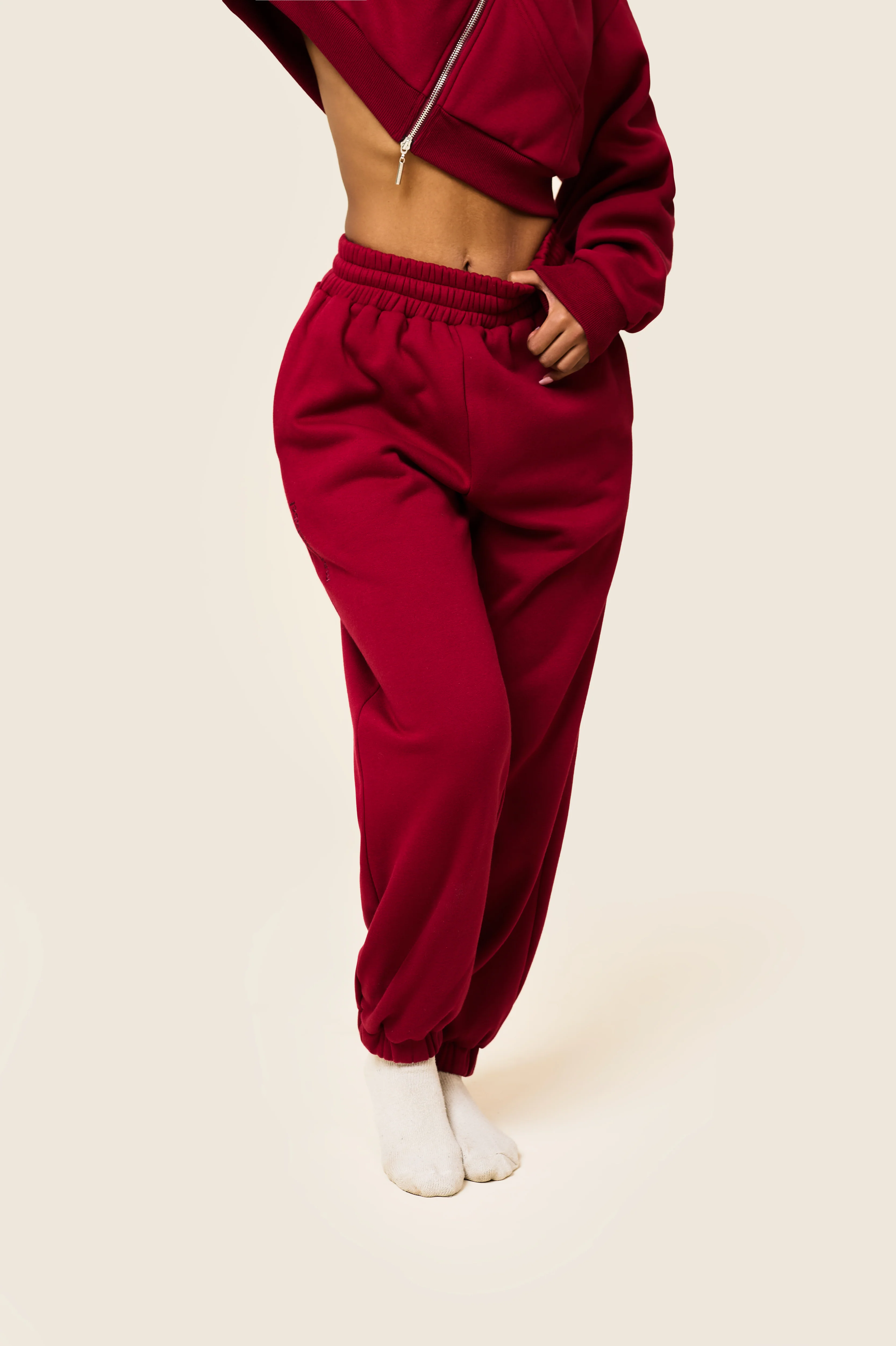 4450-the-classics-cuffed-joggers-in-red-3.webp The Classics Cuffed Joggers in Red