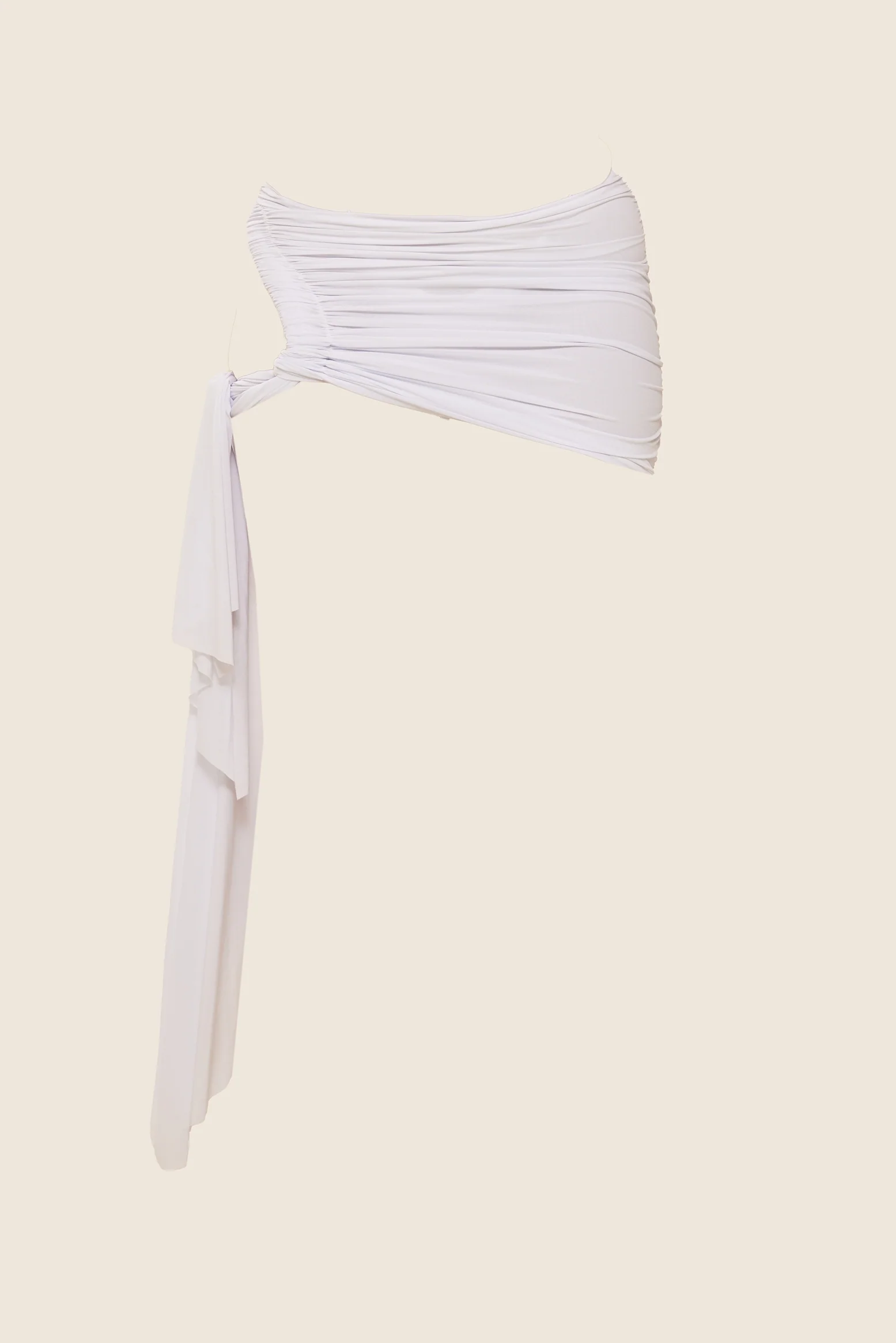 The Twist Coverup Skirt in White