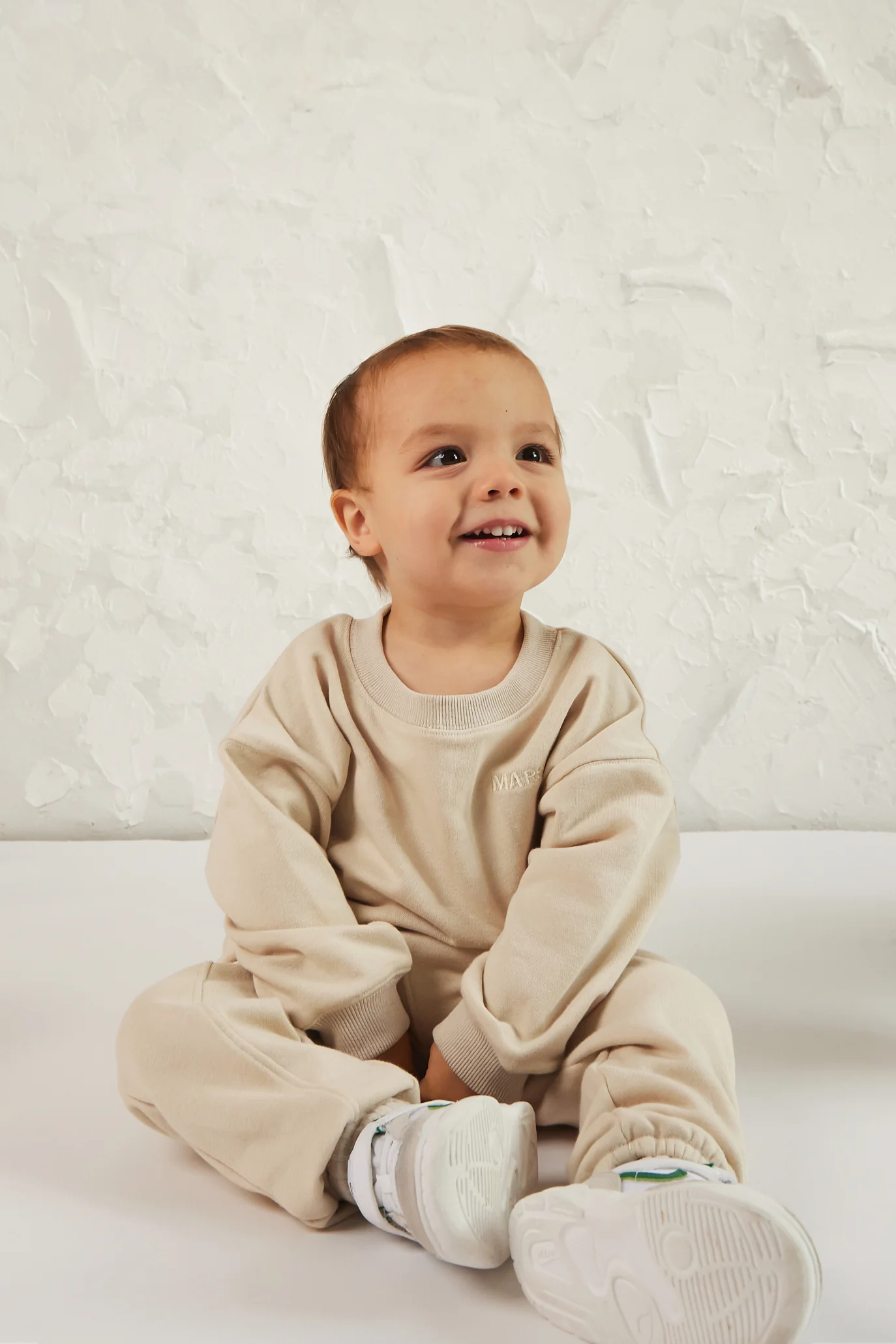 The Kids Essentials Sweater in Stone