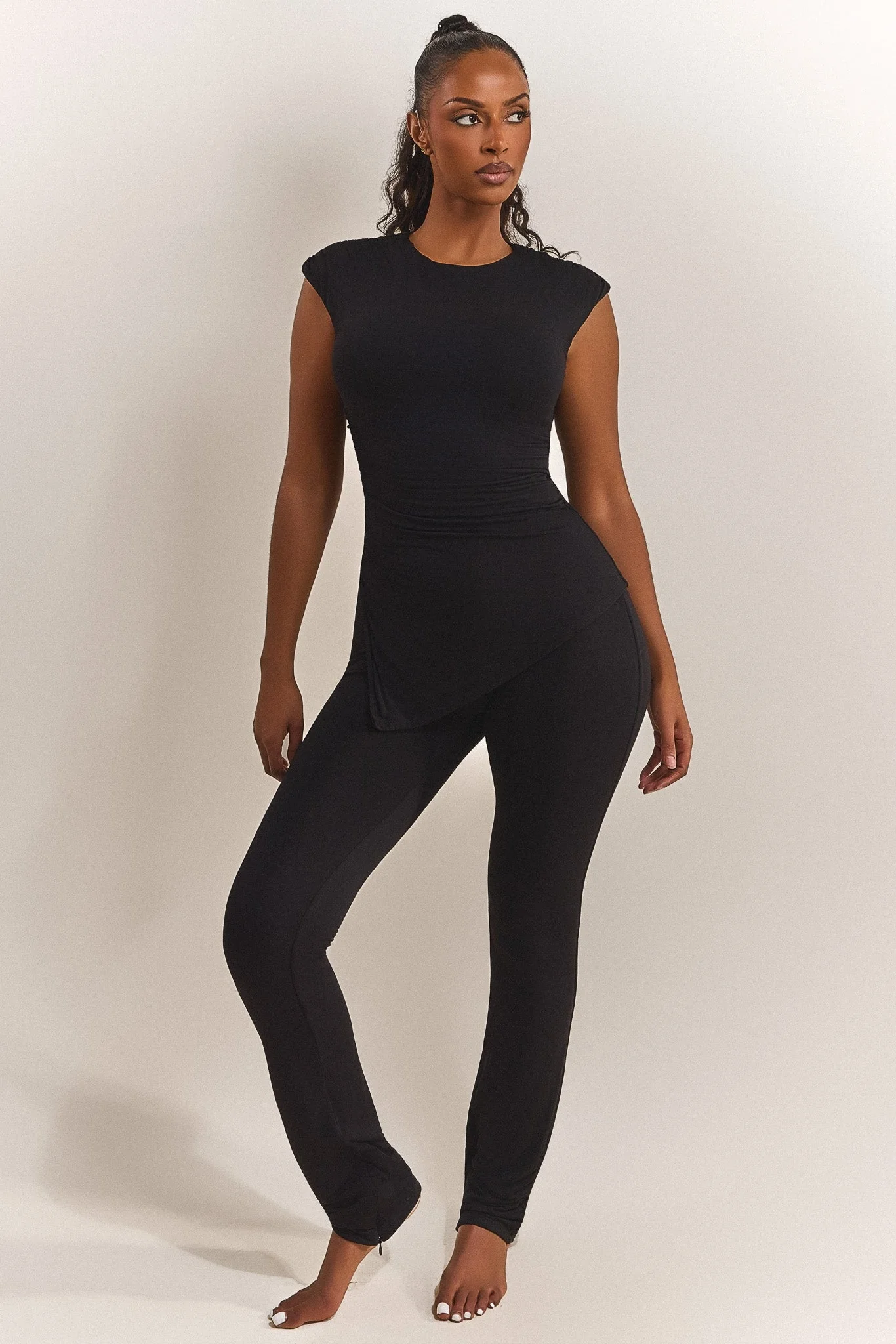 4574-the-drape-ruche-top-in-black-5.webp The Drape Ruche Top in Black