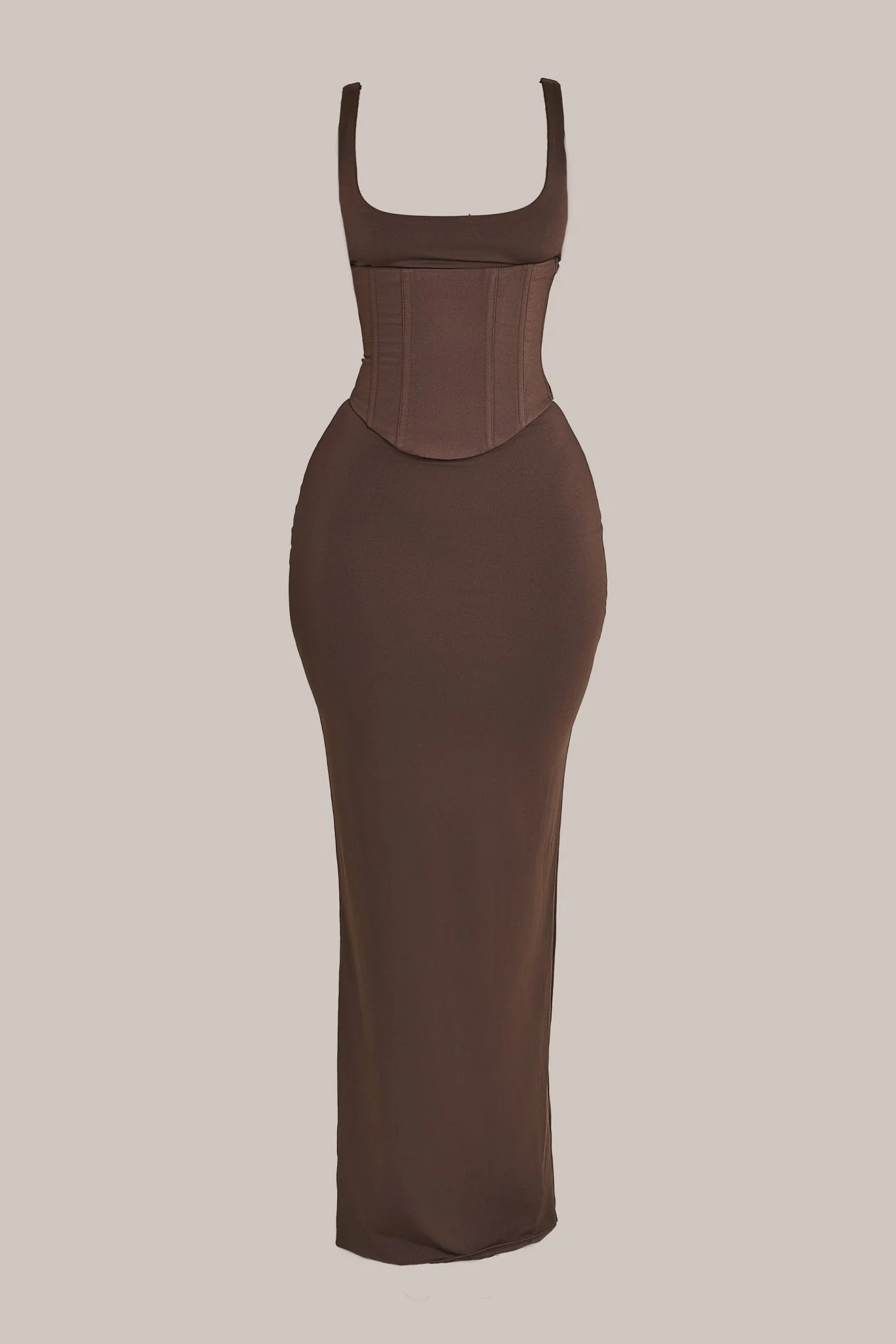 The Sandra Scoop Maxi in Brown