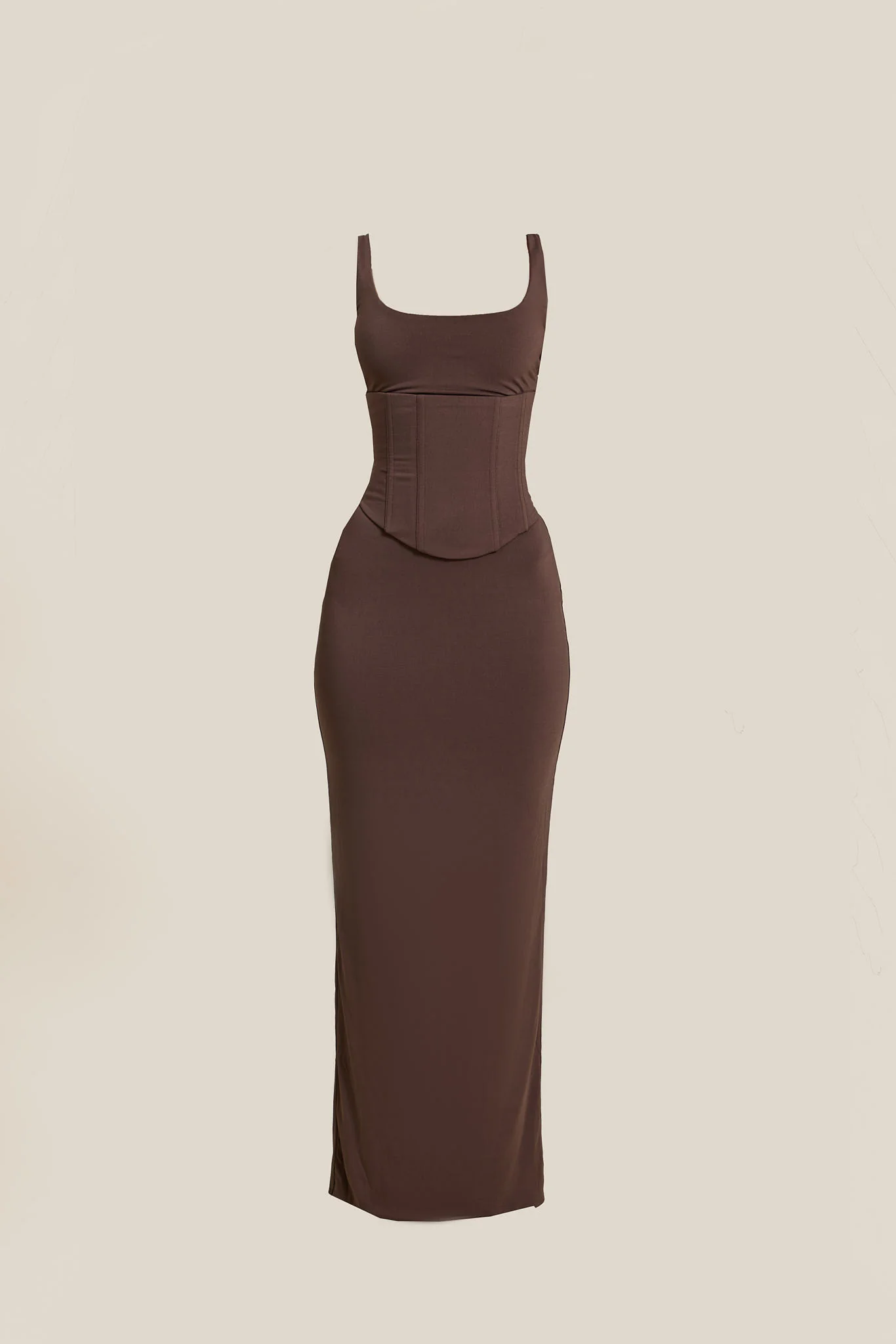 The Sandra Scoop Maxi in Brown