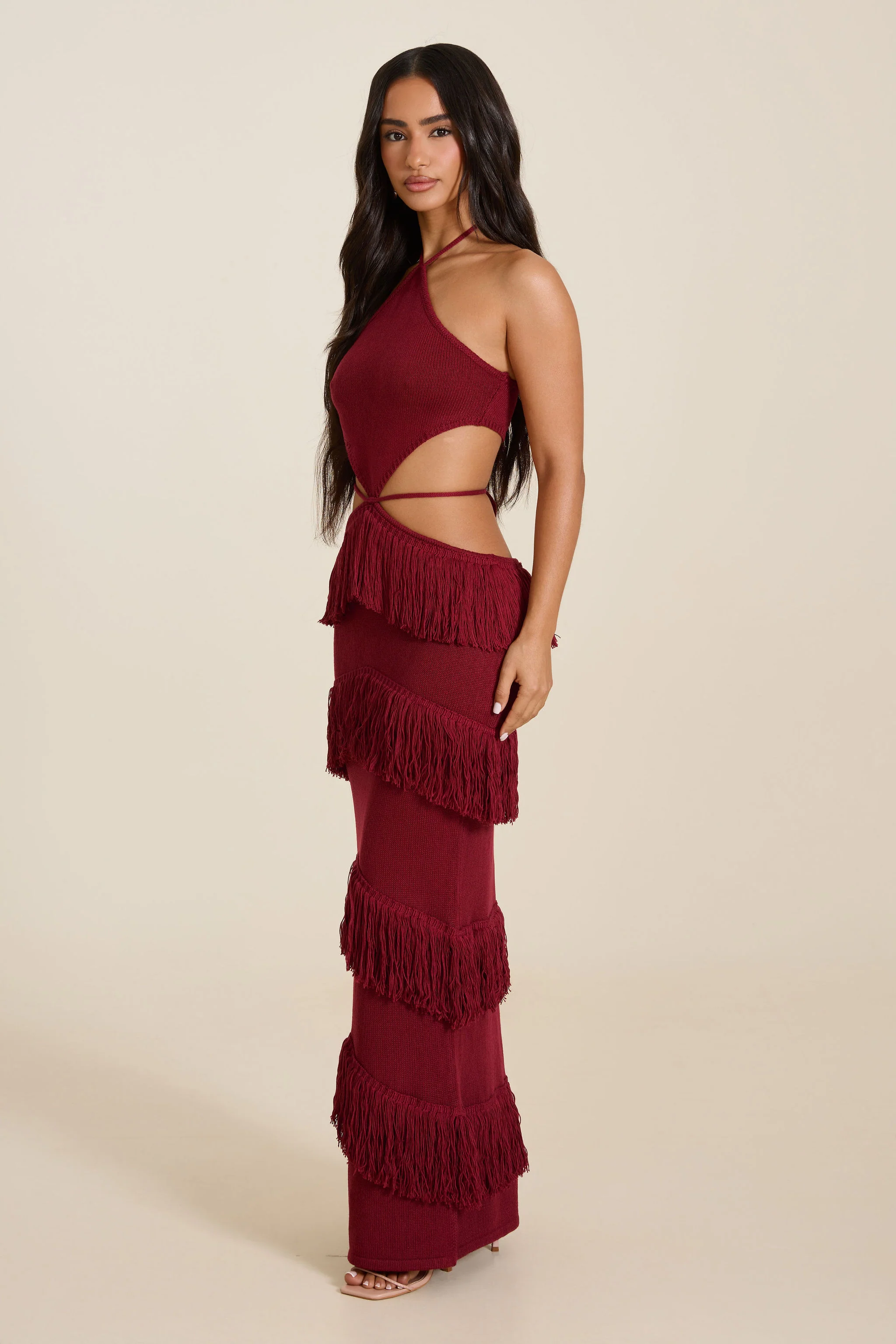 5071-the-yasmeen-halterneck-maxi-dress-in-wine-5.webp The Yasmeen Halterneck Maxi Dress in Wine