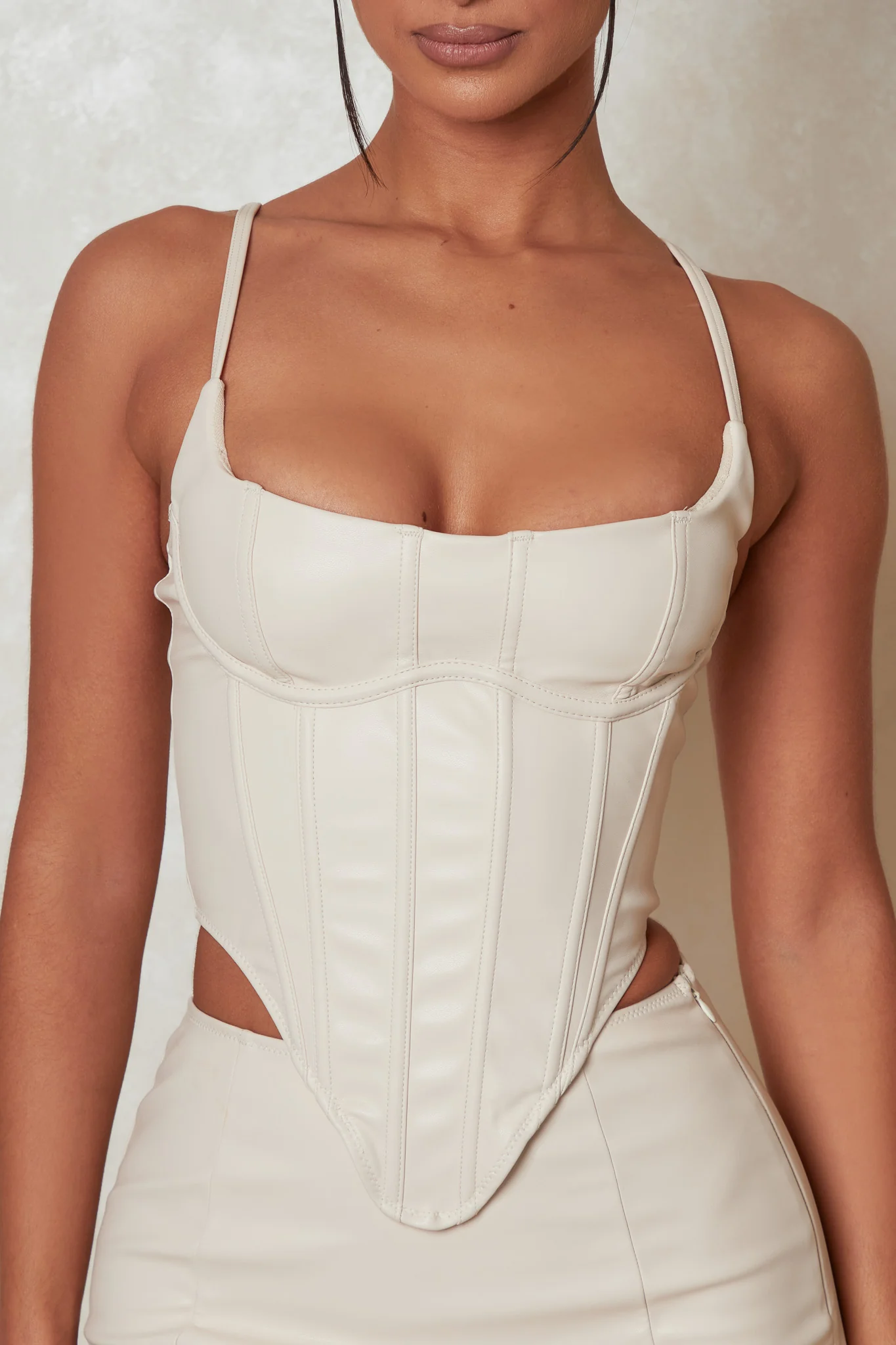The Boss Leather Set in Cream