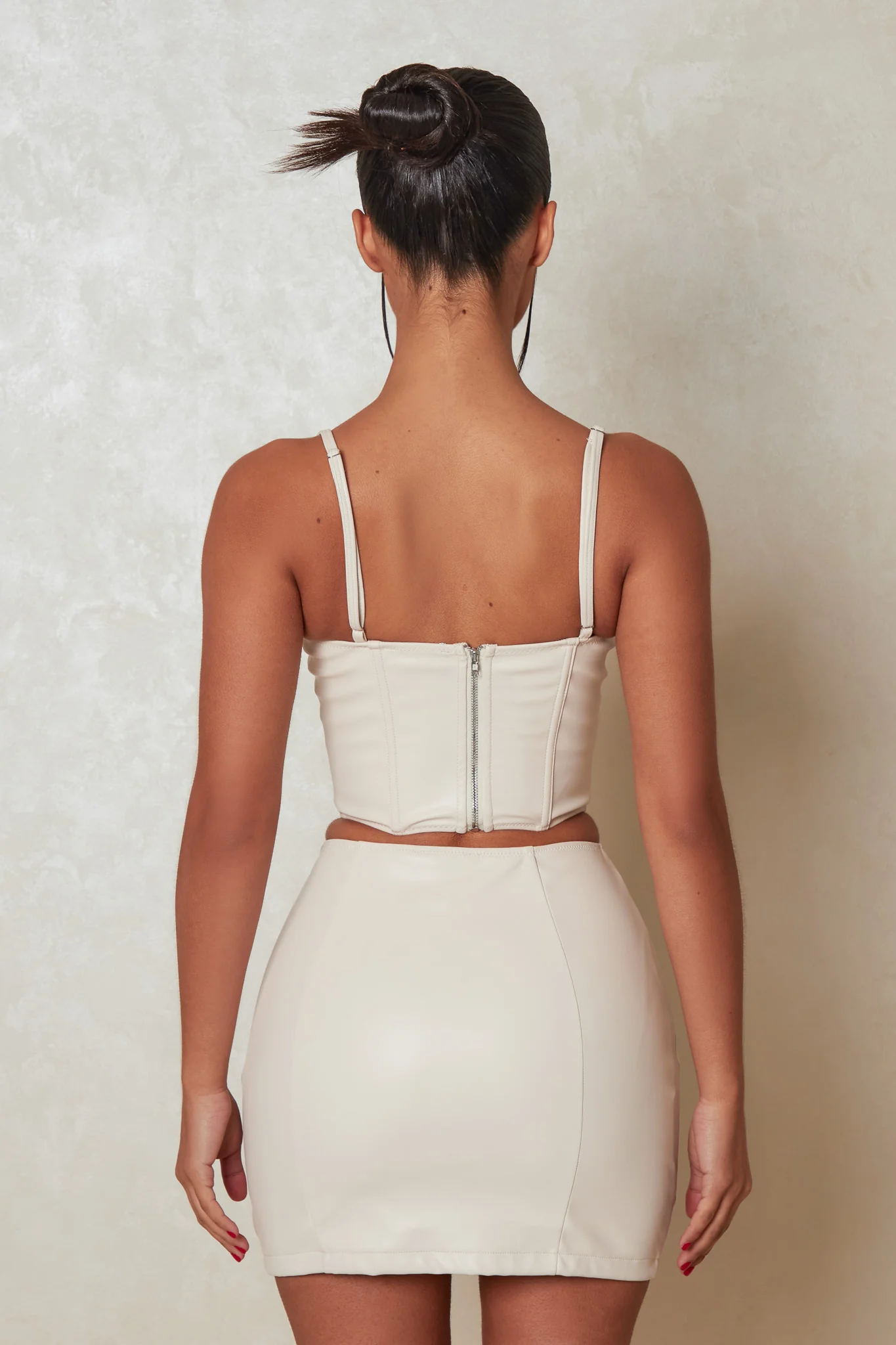 The Boss Leather Set in Cream