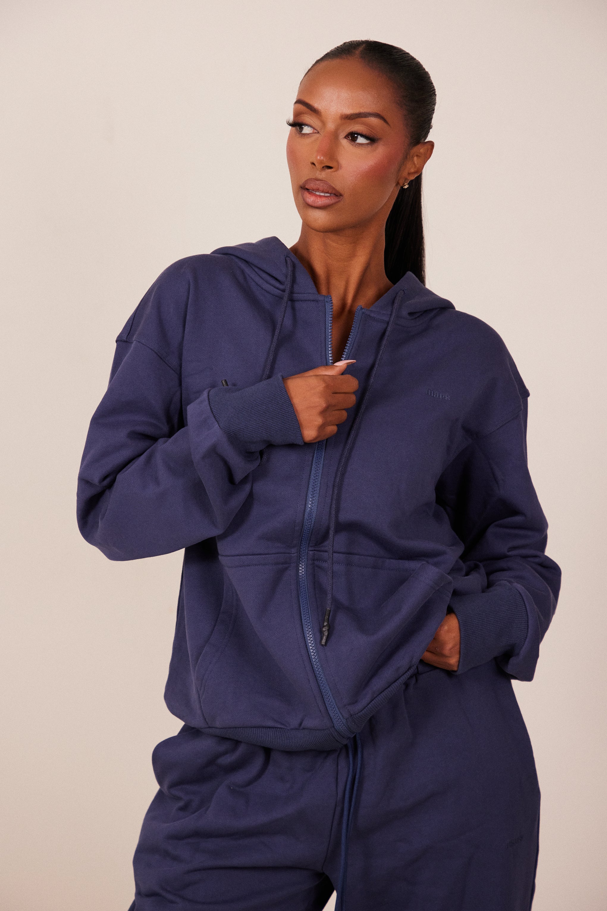 The Basic Jersey Jacket in Navy