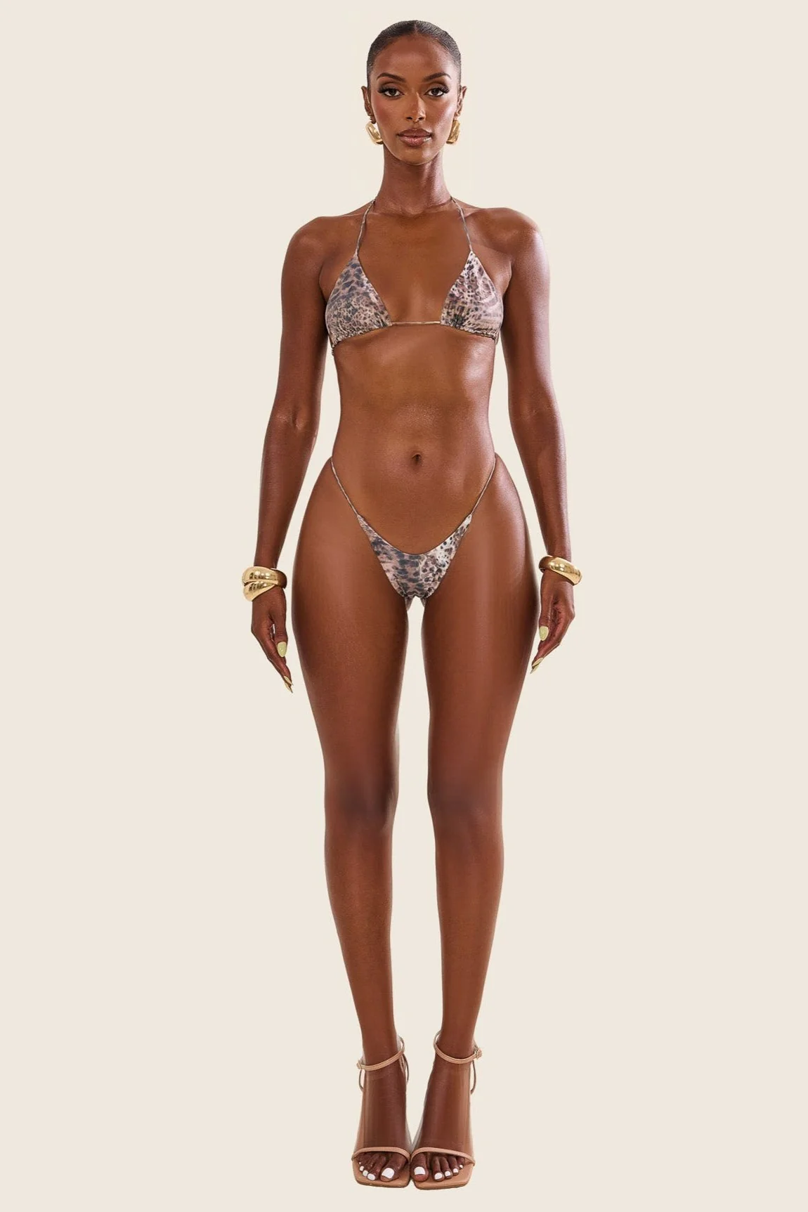The Teeny Bikini in Leopard Print