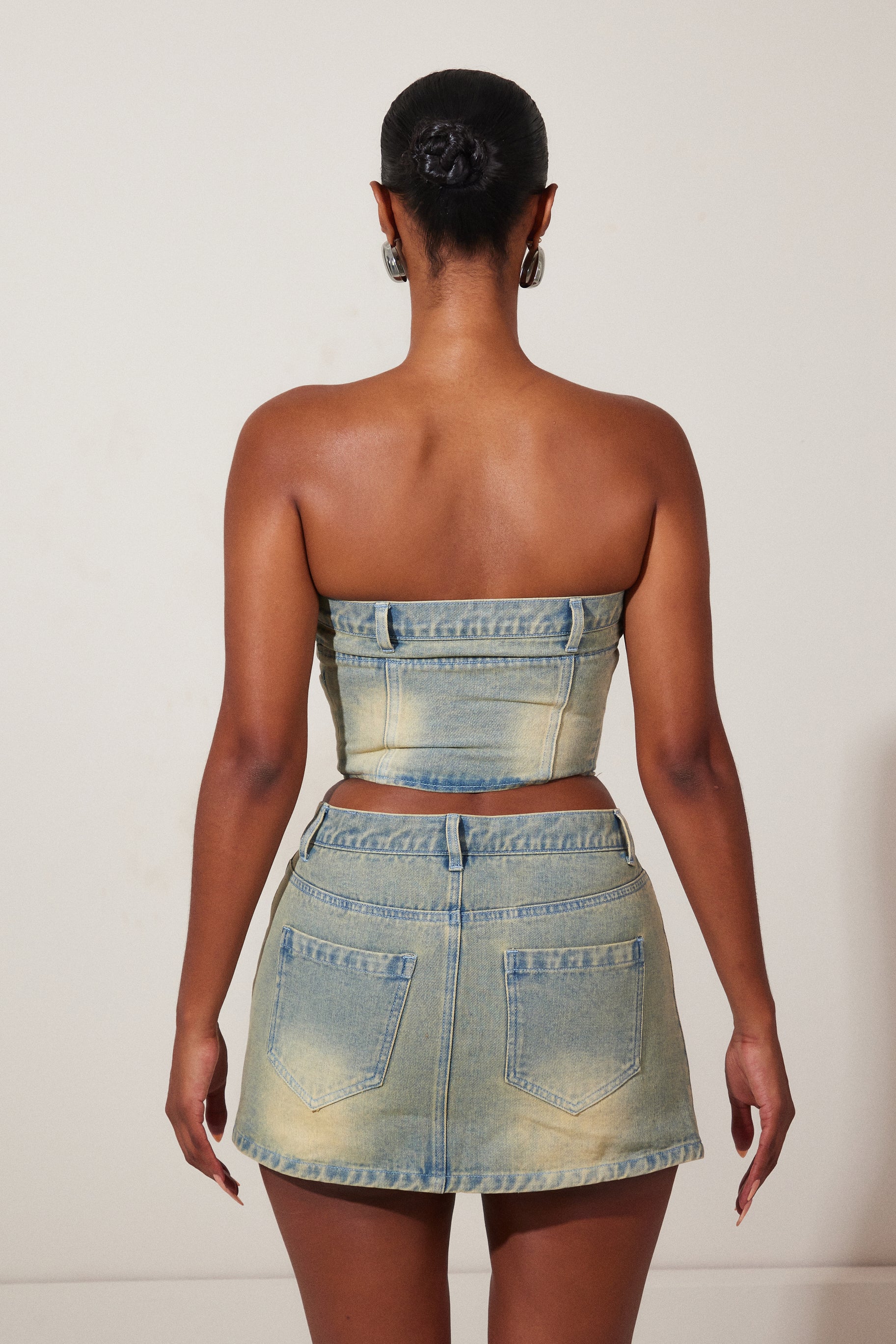 6923-sora-denim-skirt-yellow-wash-4.jpg Sora Denim Skirt - Yellow Wash