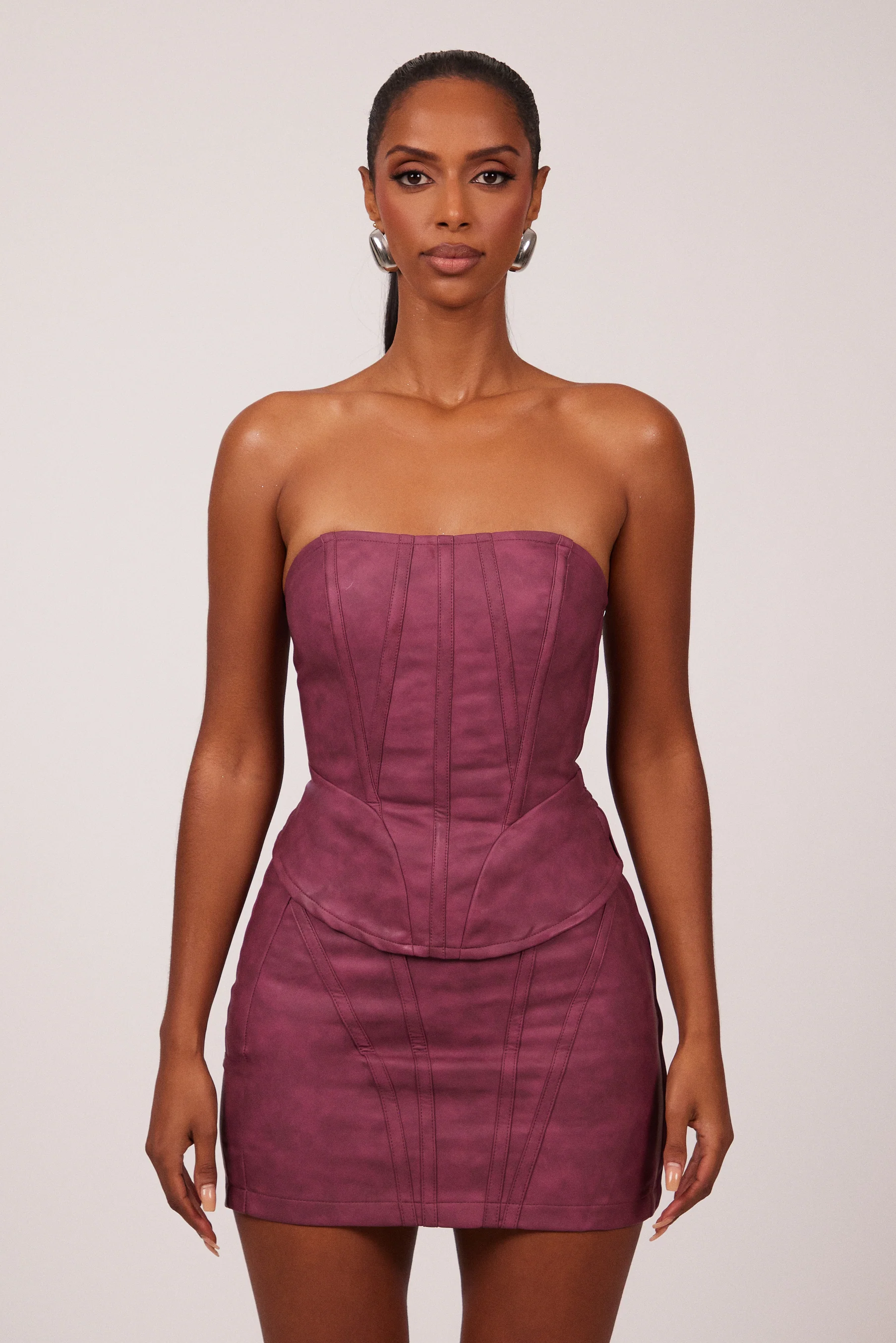 7265-the-leather-panel-corset-in-washed-purple-1.webp The Leather Panel Corset in Washed Purple