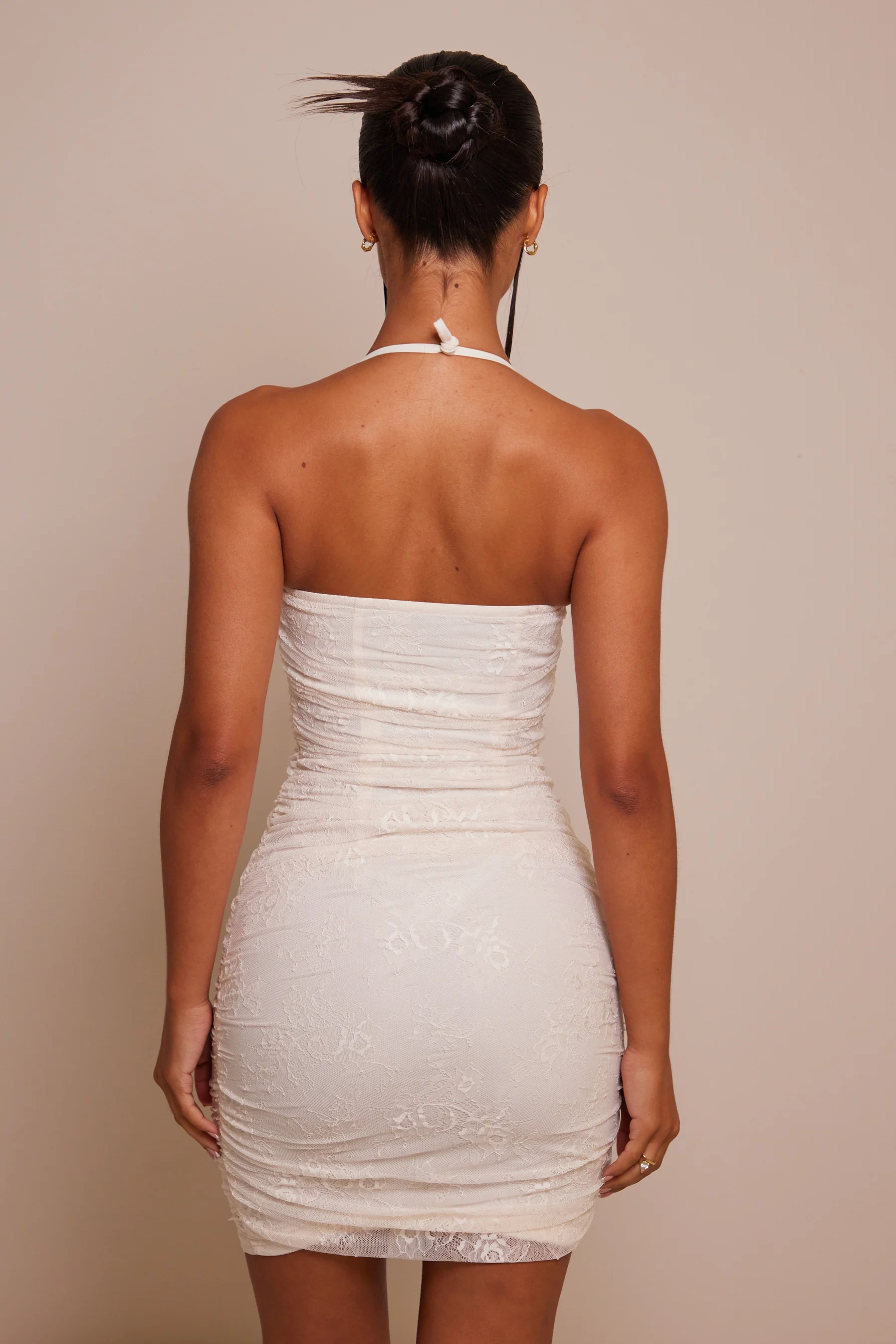 The Bandeau Lace Mini in White