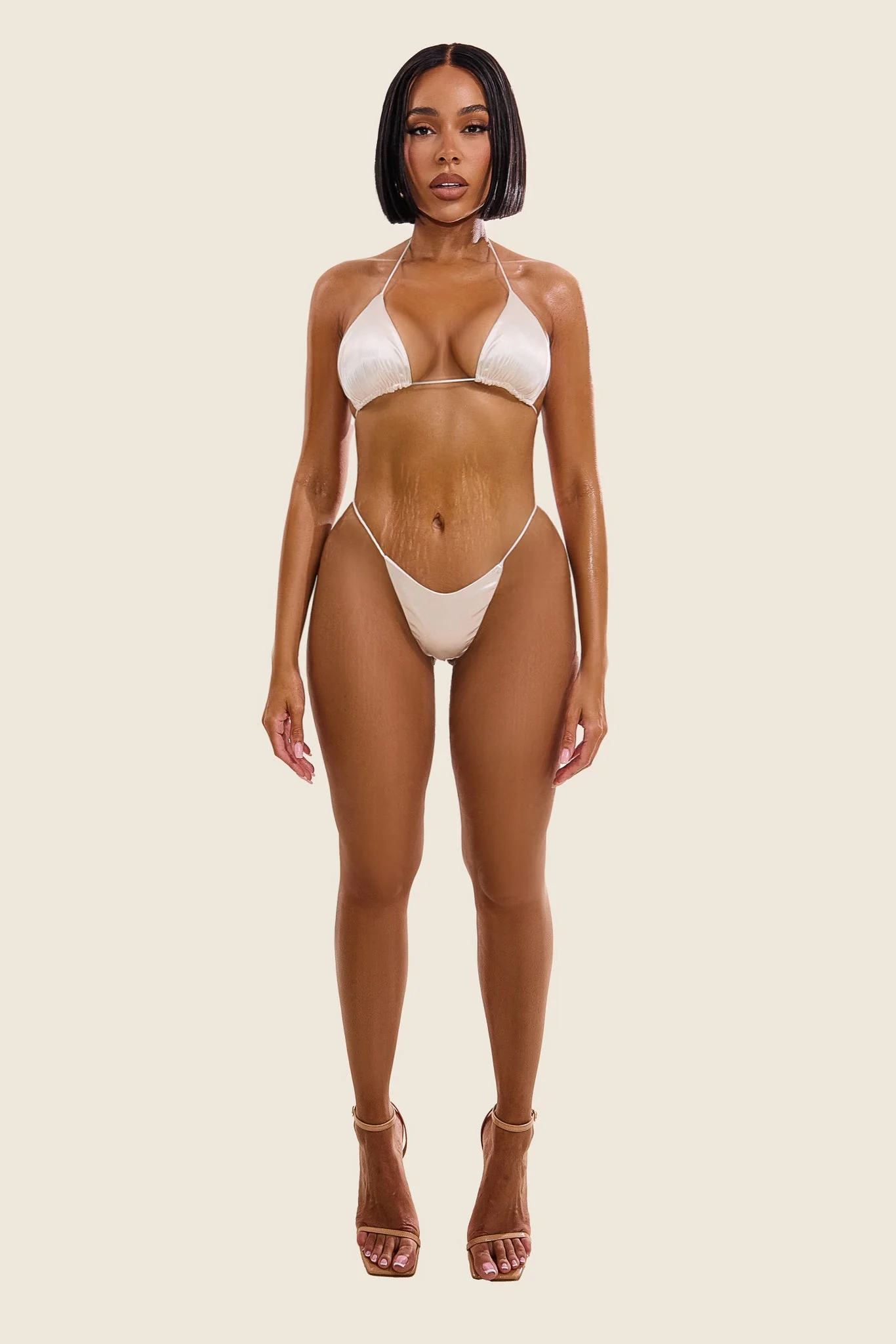 The Teeny Bikini in Satin