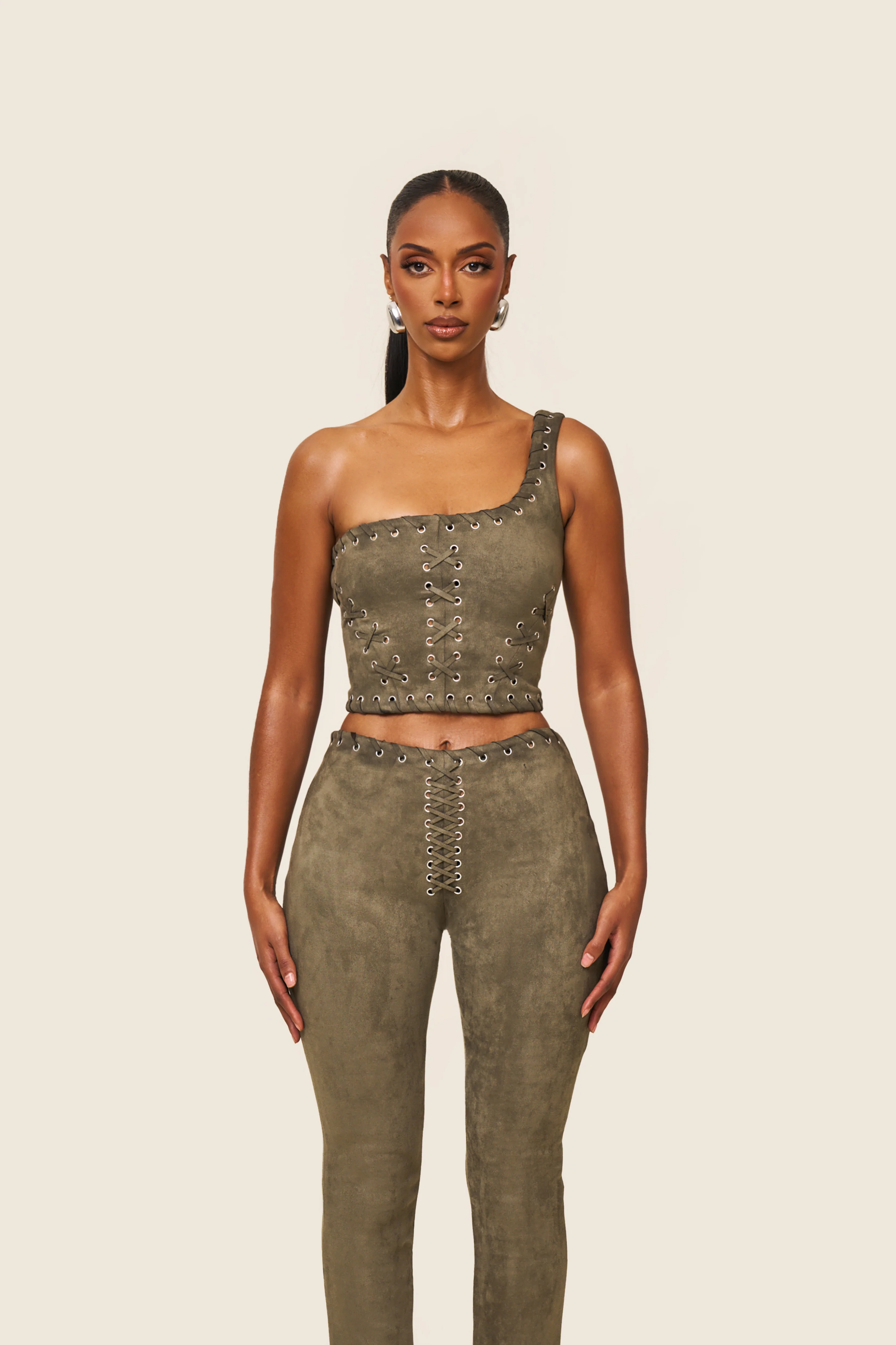 Alesia Suede Corset