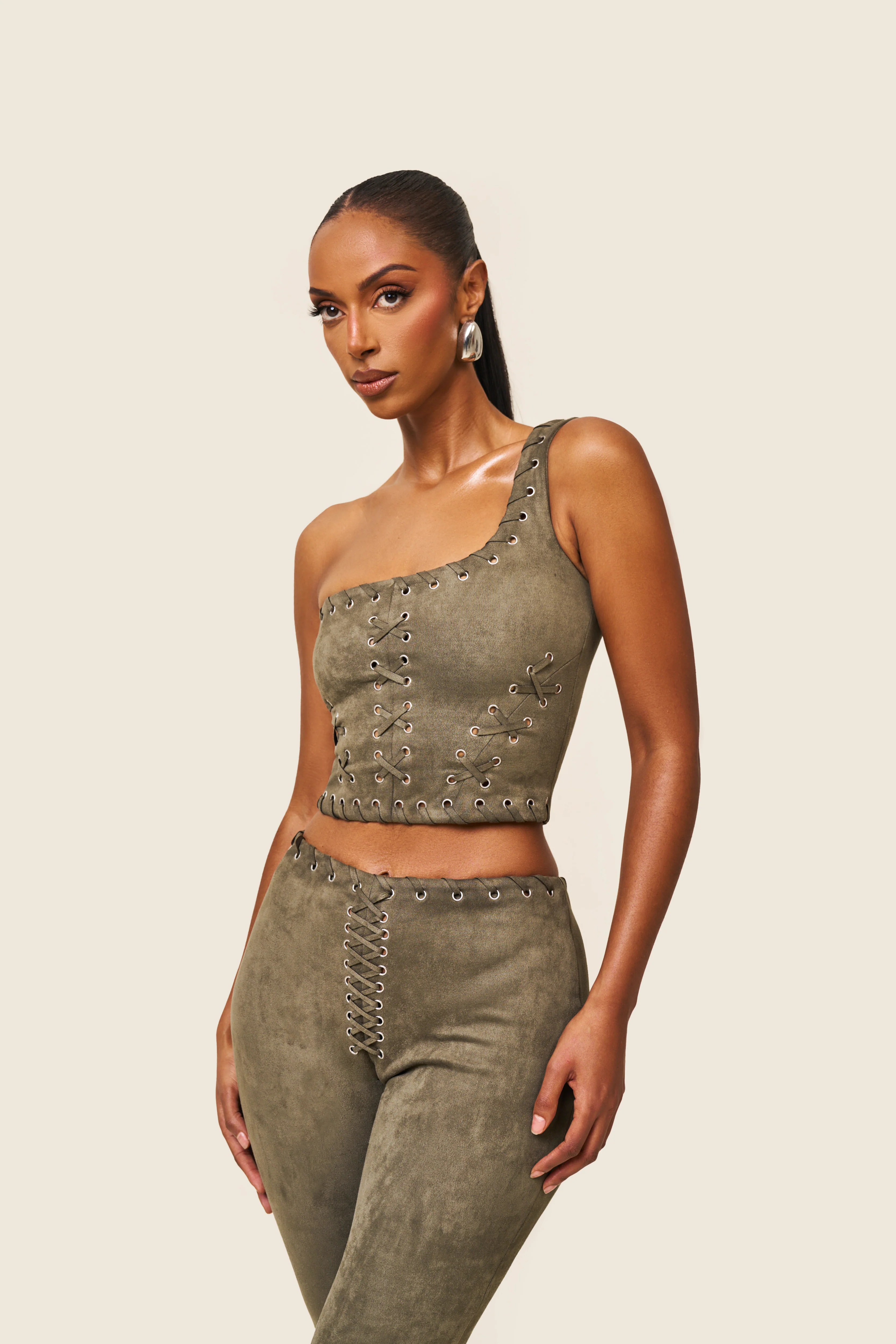 Alesia Suede Corset