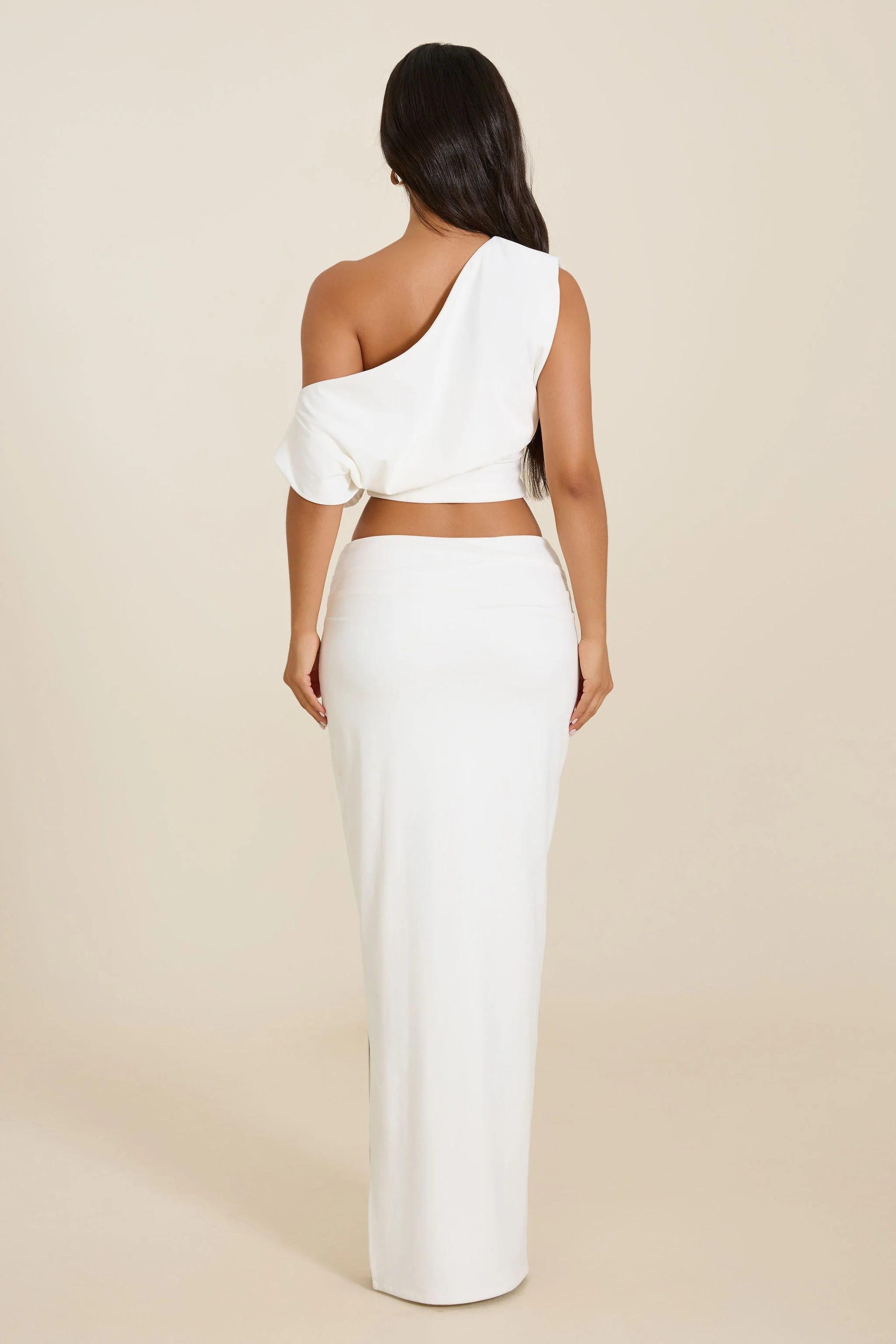 The Samira Maxi Skirt Set in White