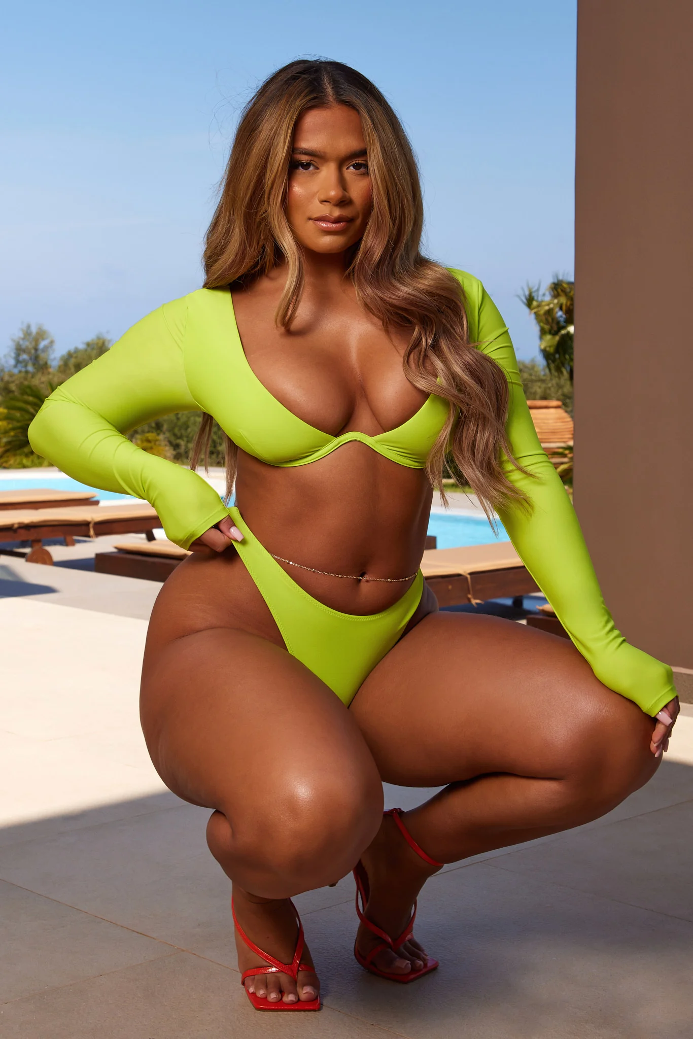 8280-long-sleeve-underwire-bikini-in-lime-2.webp Long sleeve Underwire Bikini in Lime