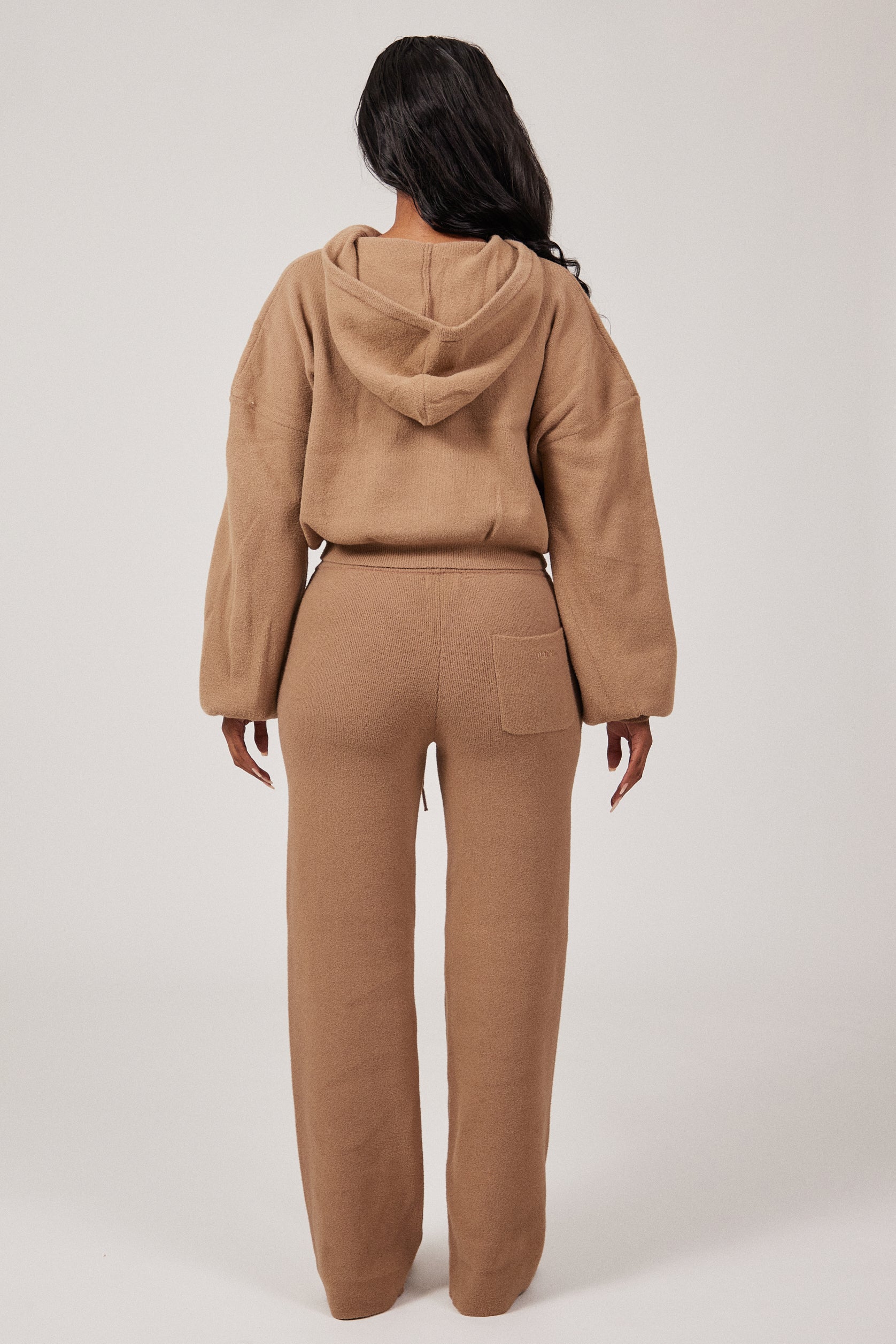The Mars Soft Knit Straight Leg Joggers in Mocha