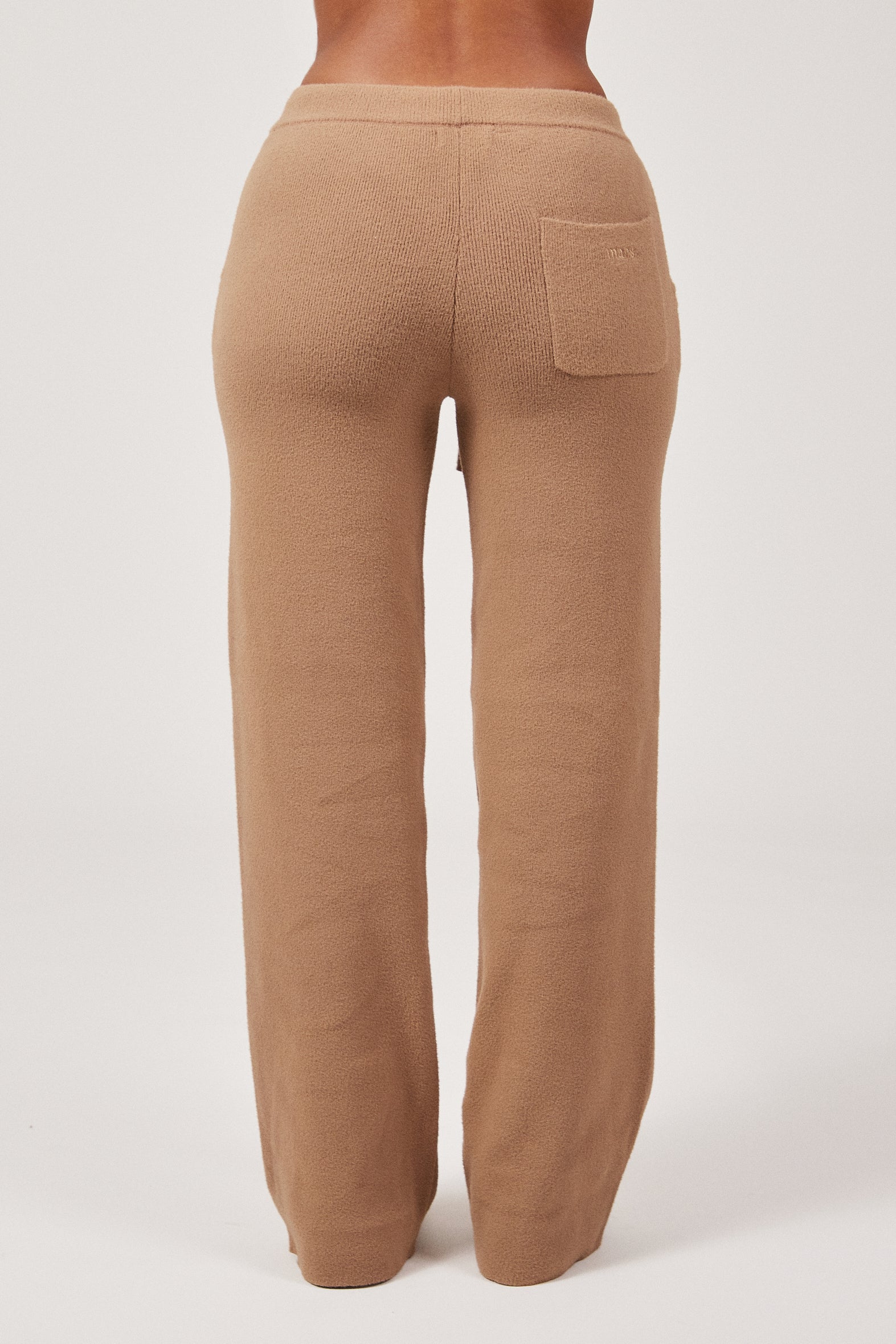 The Mars Soft Knit Straight Leg Joggers in Mocha