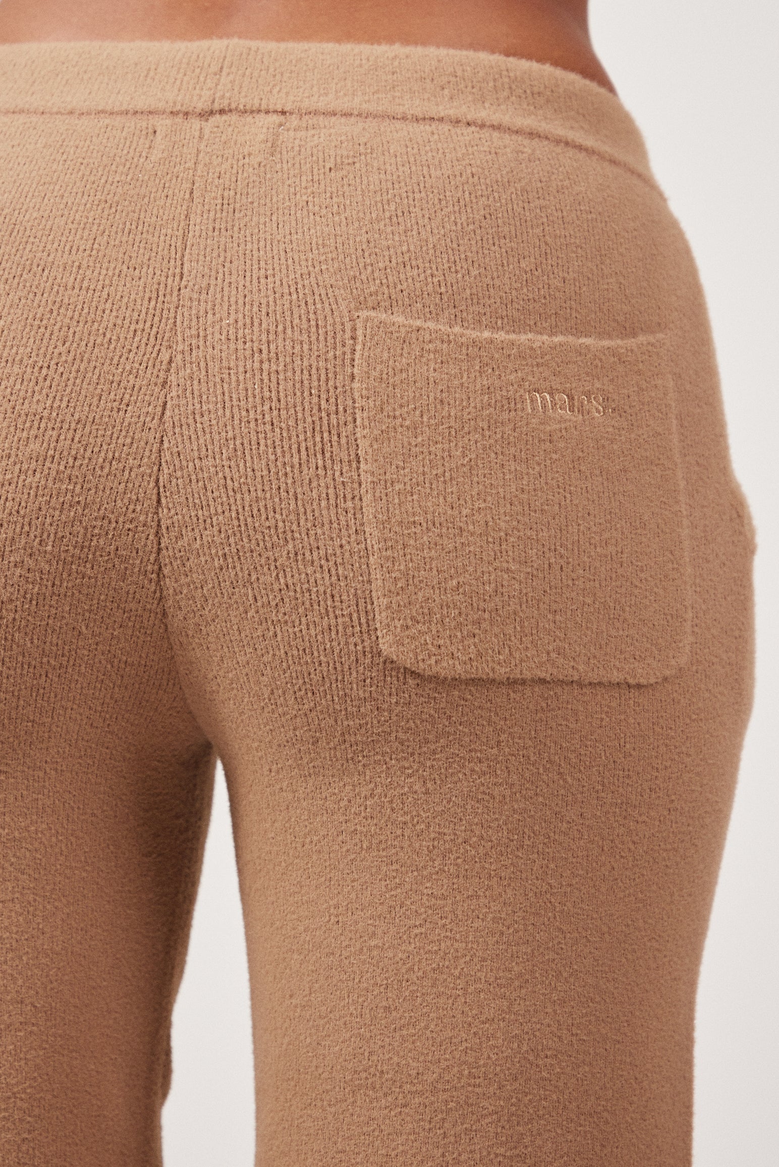 The Mars Soft Knit Straight Leg Joggers in Mocha