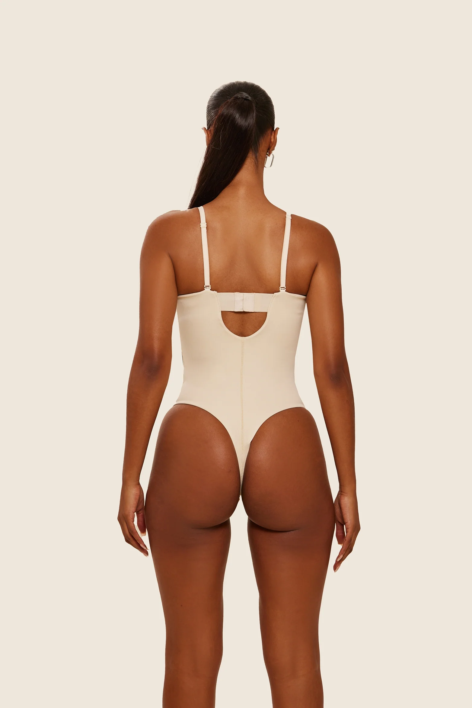 The Sculpt Bodysuit in Stone