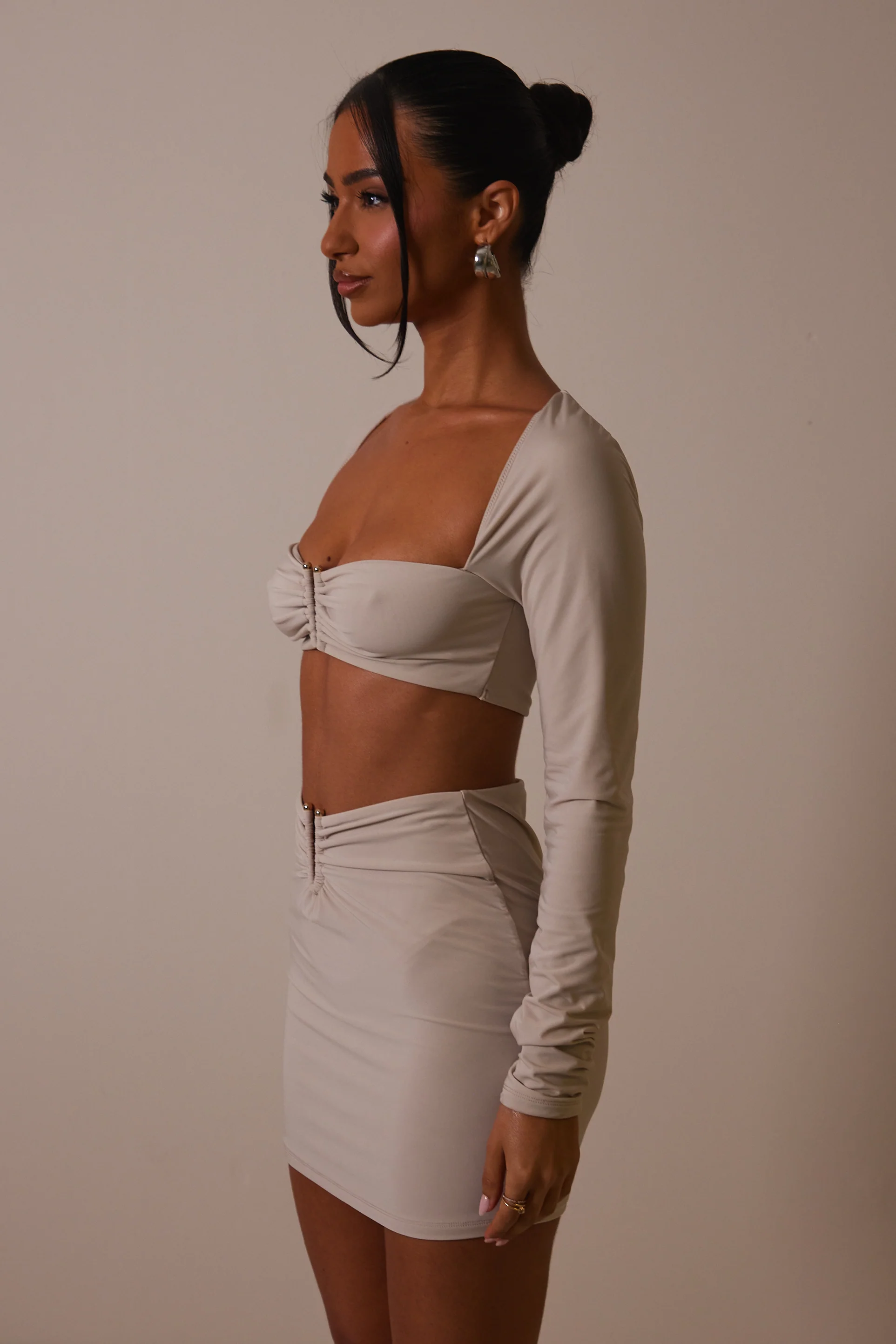 The Ring Long Sleeve Set in Stone