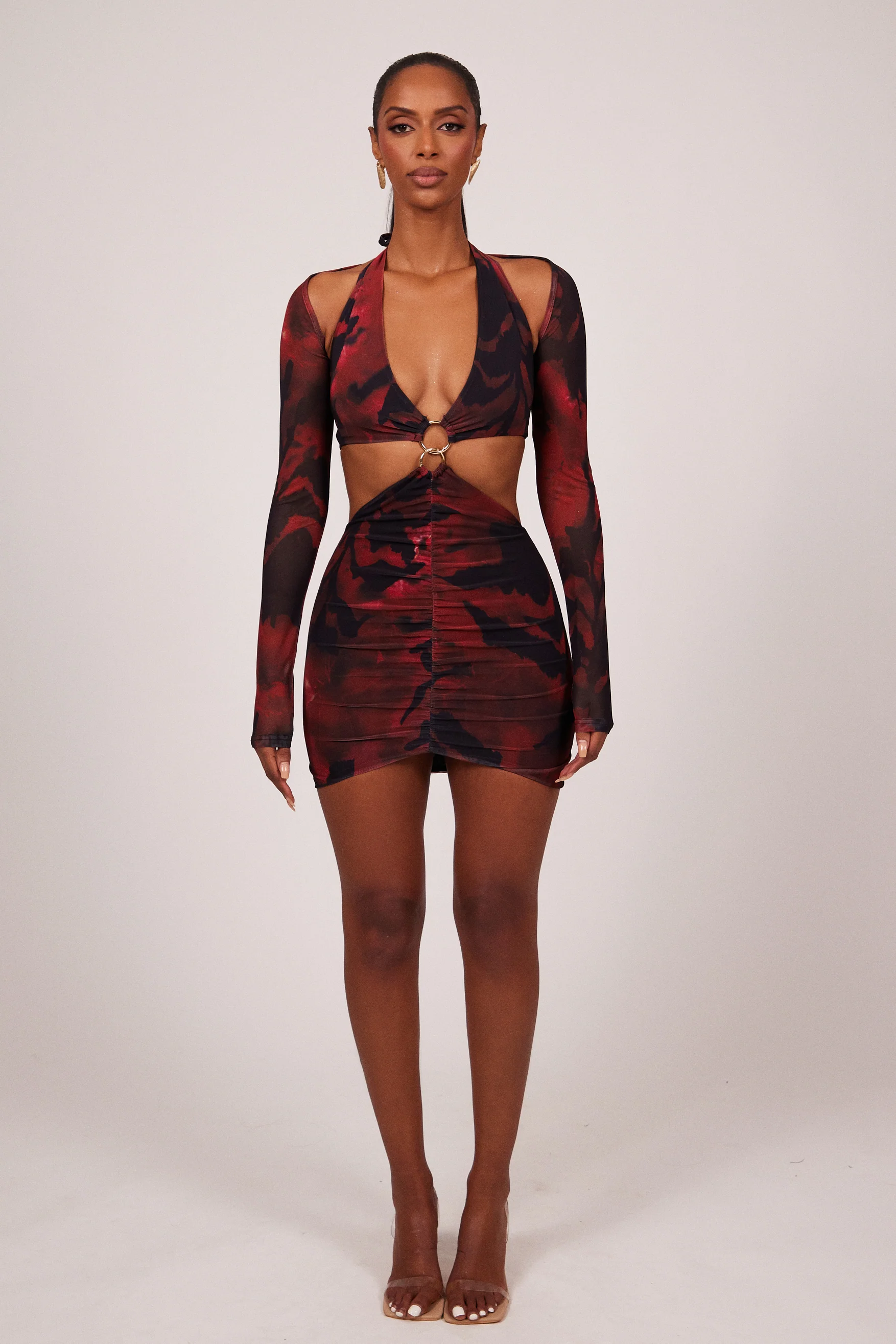 9131-the-ring-detail-plunge-shrug-mini-in-red-print-7.webp The Ring detail Plunge Shrug Mini in Red Print