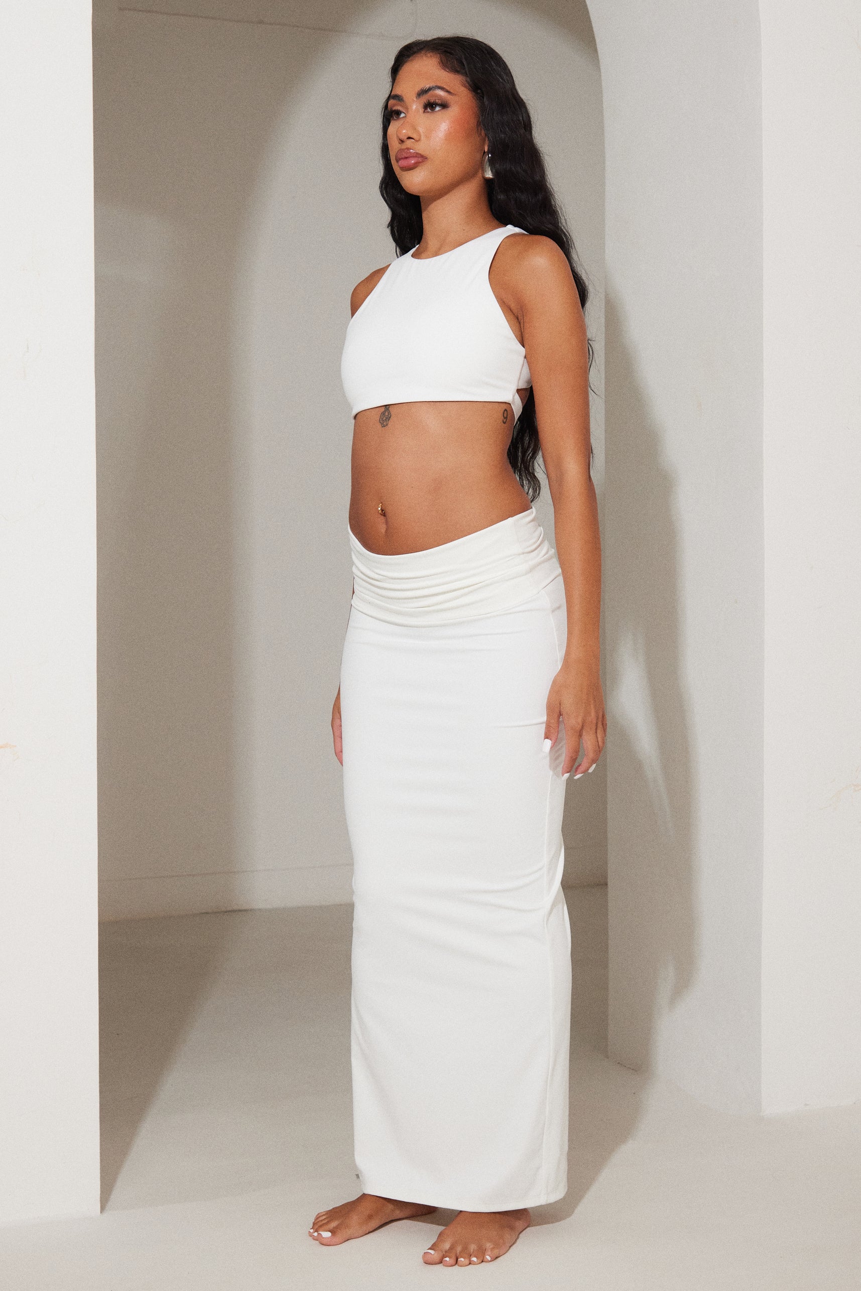 9506-the-sculpt-foldover-maxi-skirt-in-white-2.jpg The Sculpt Foldover Maxi Skirt in White